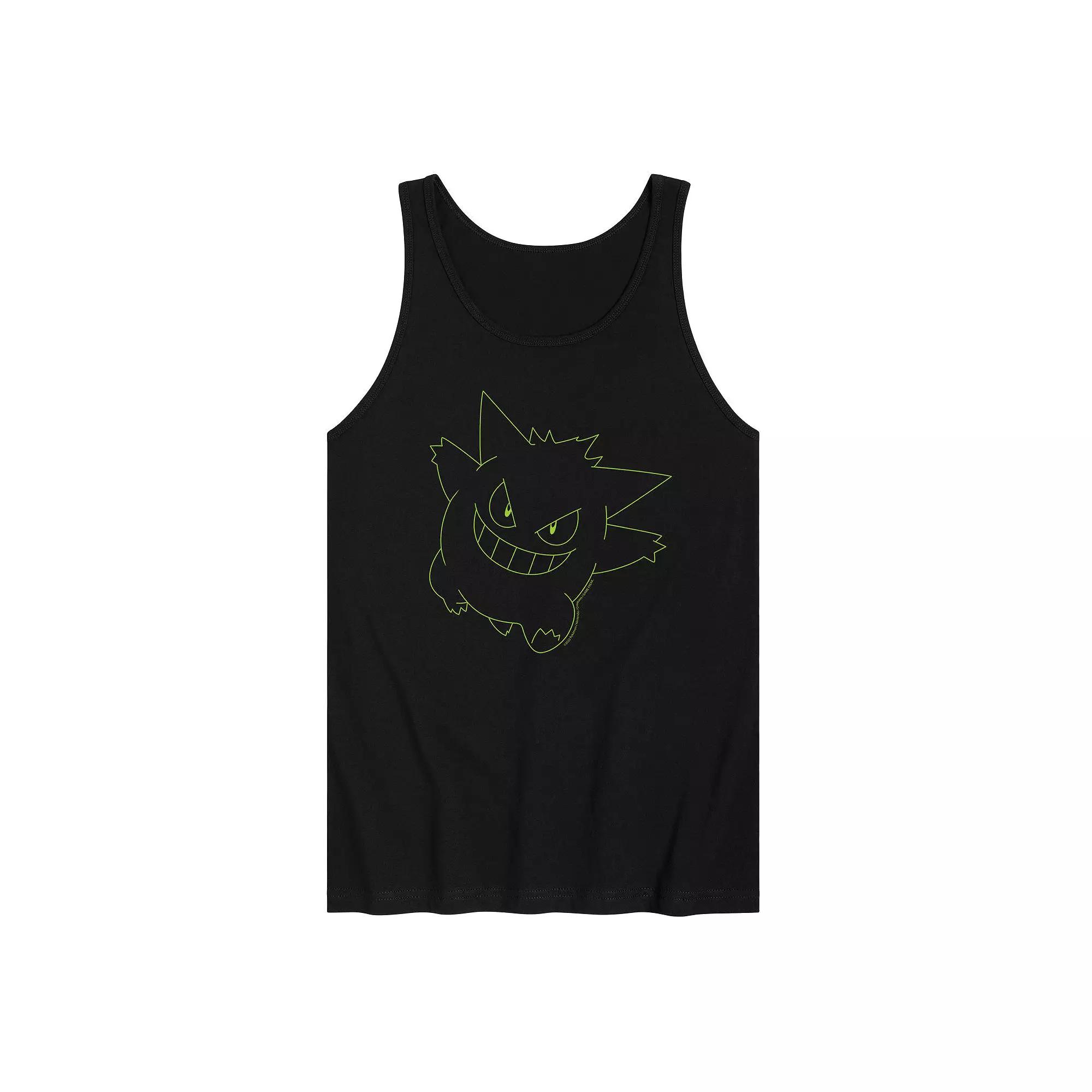 Men's Pokemon Gengar Face Tank Top,  Product Image