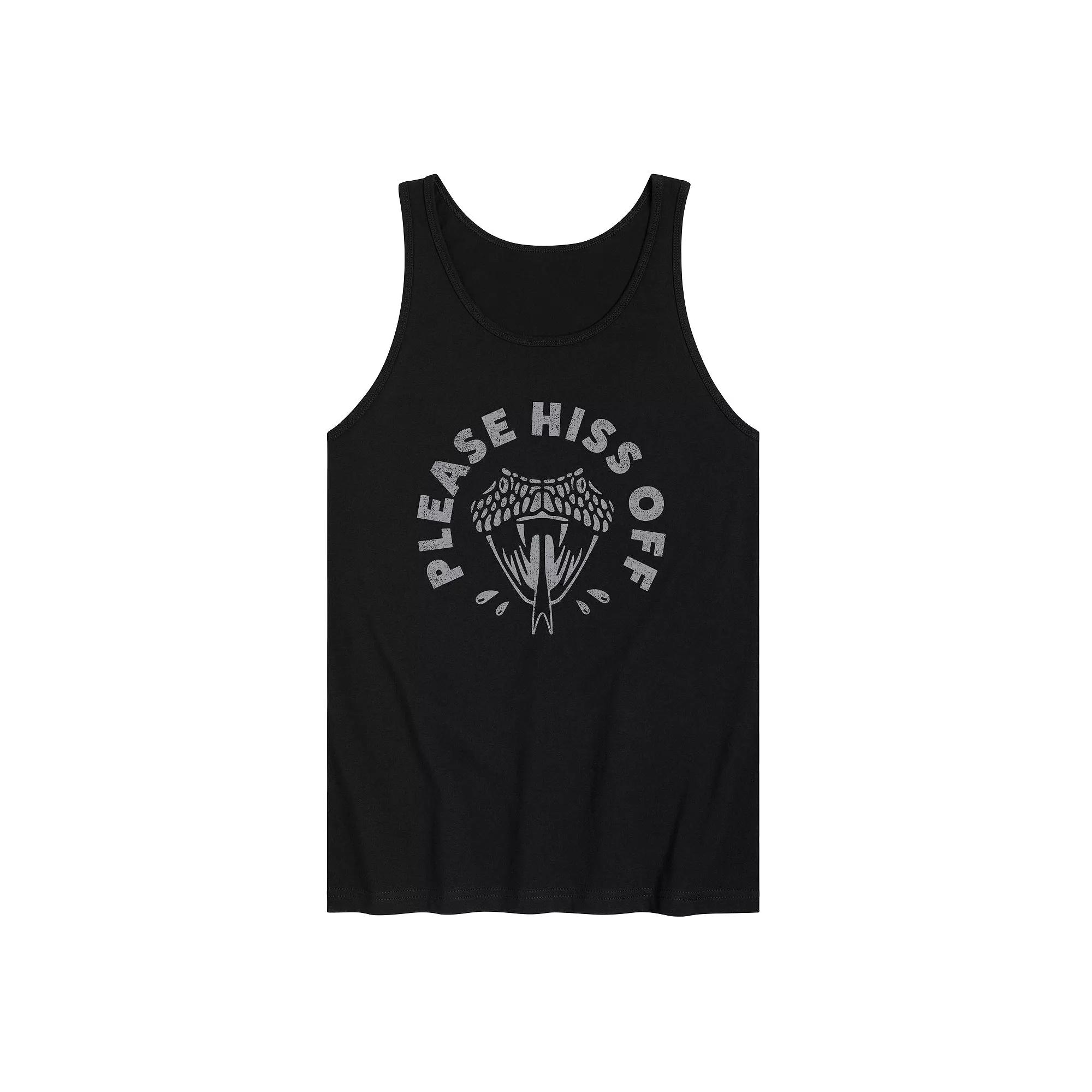 Men's Hiss Off Snake Graphic Tank Top,  Product Image