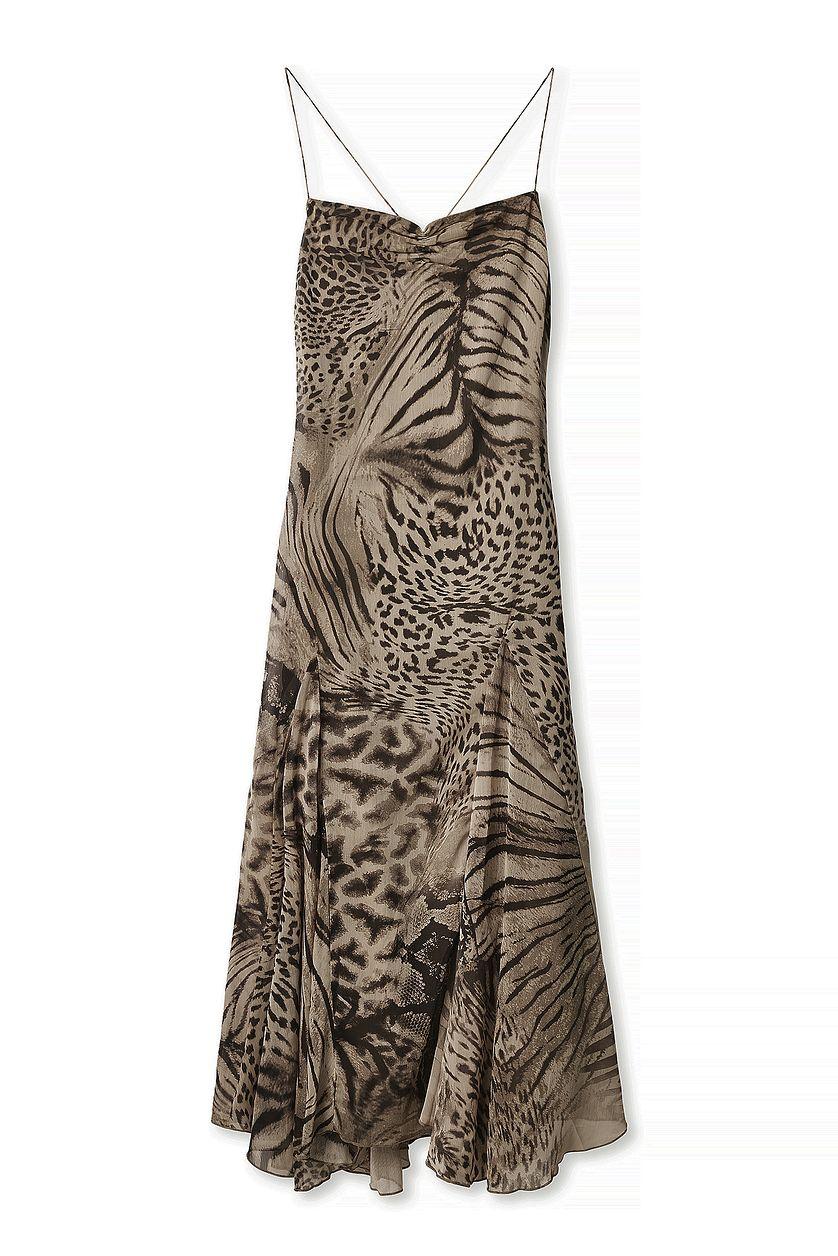 Chiffon Low Back Maxi Dress Product Image