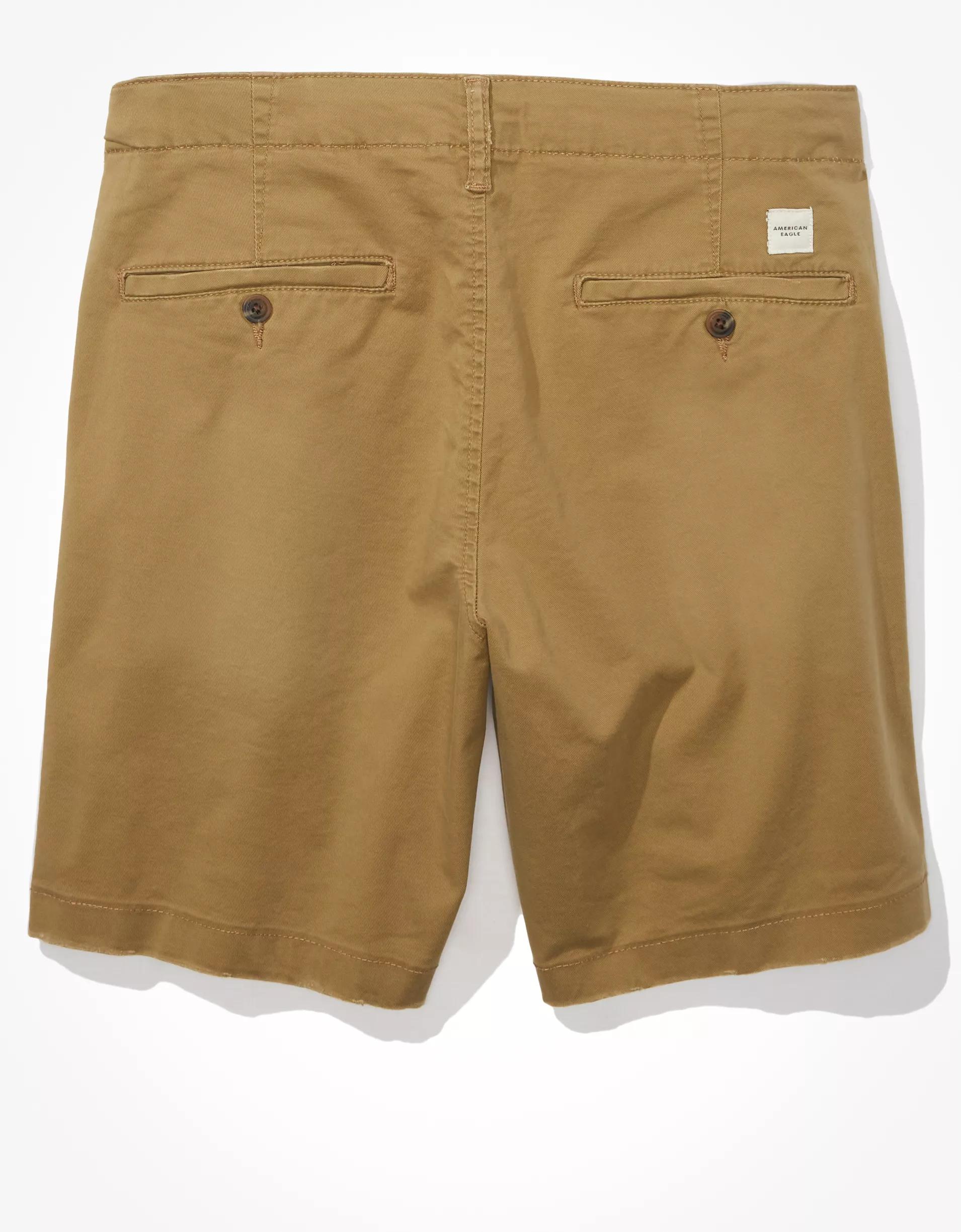 AE 9" Flex Lived-In Khaki Short Product Image