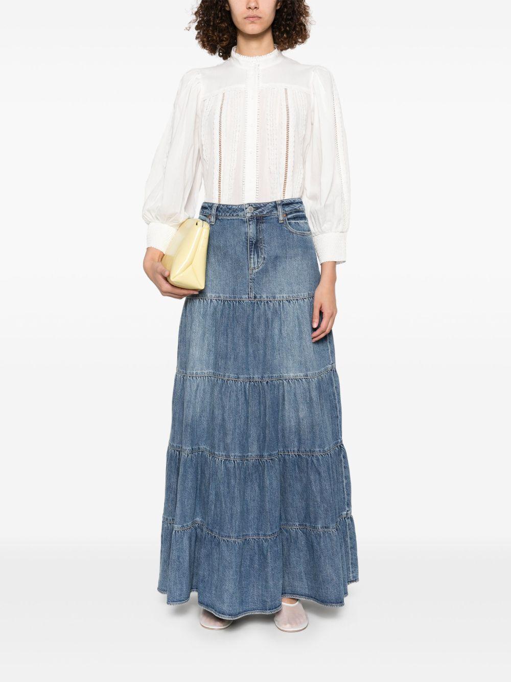 denim maxi skirt Product Image