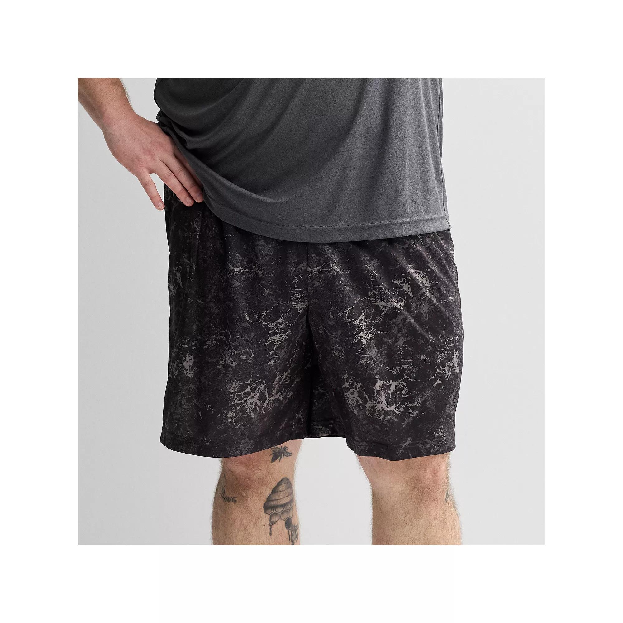 Big & Tall Tek Gear® Dry Tek Shorts, Men's, Size: XXL Tall, Obsidian Texture Product Image