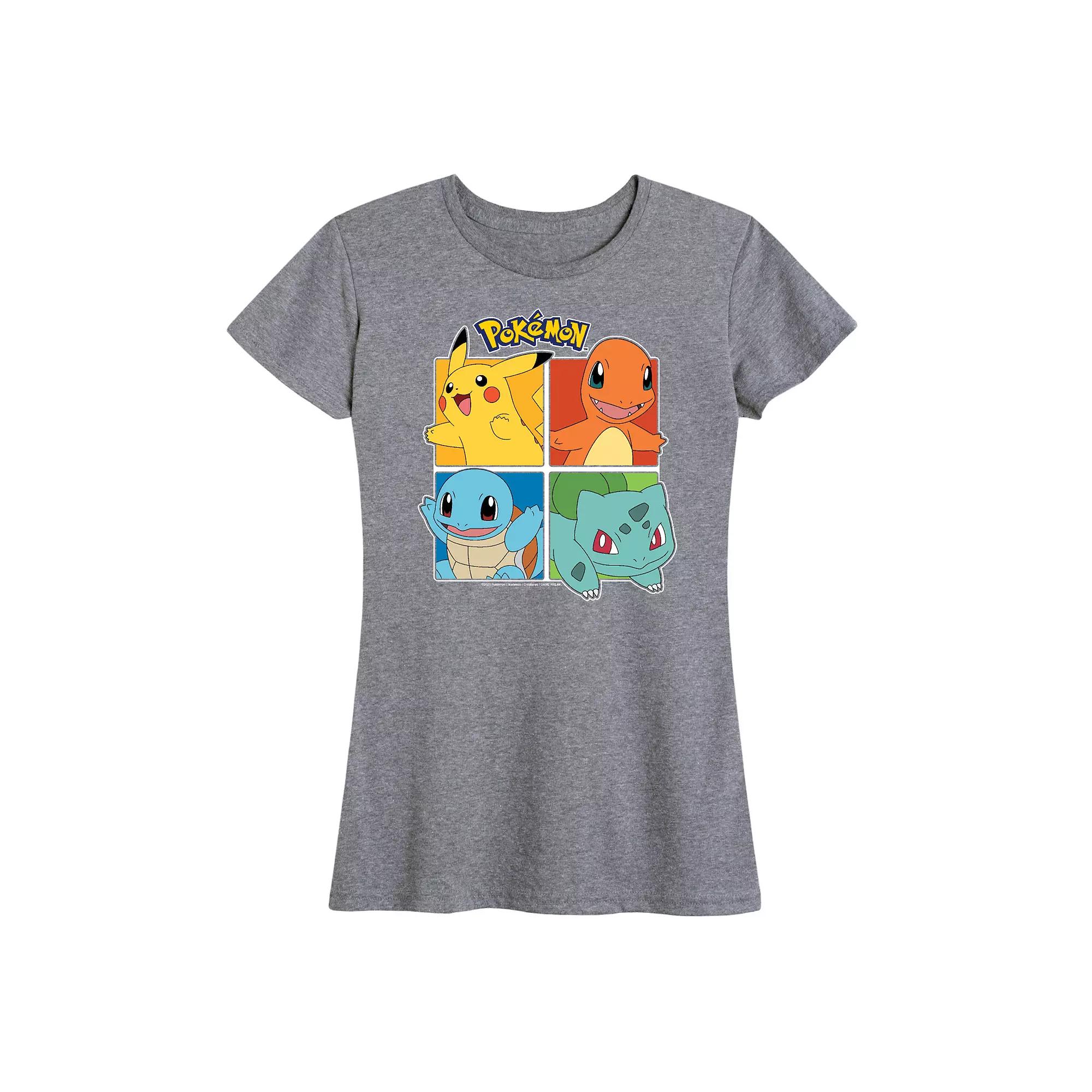Women's Pokemon Partner Squares Graphic Tee,  Product Image