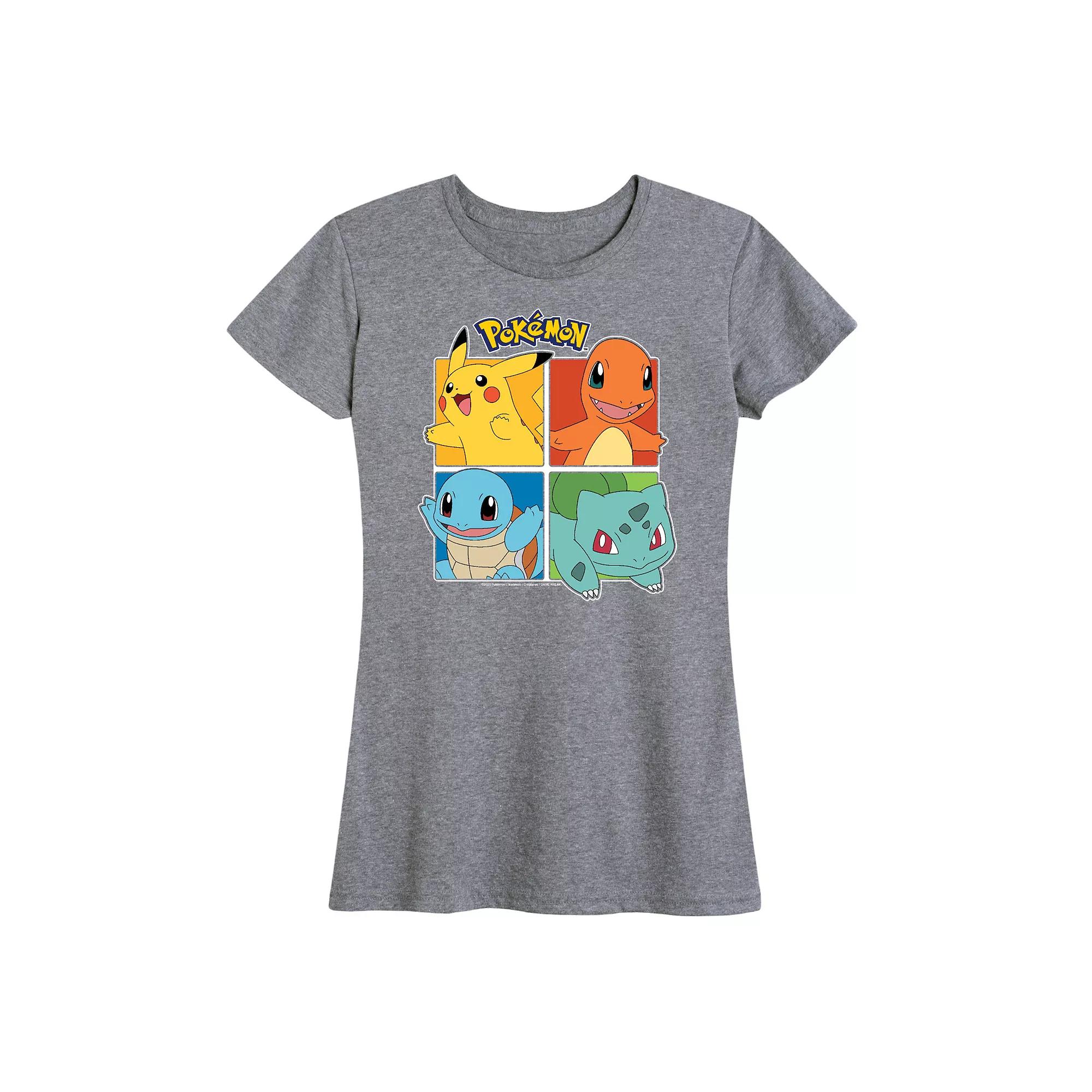 Women's Pokemon Partner Squares Graphic Tee,  Product Image