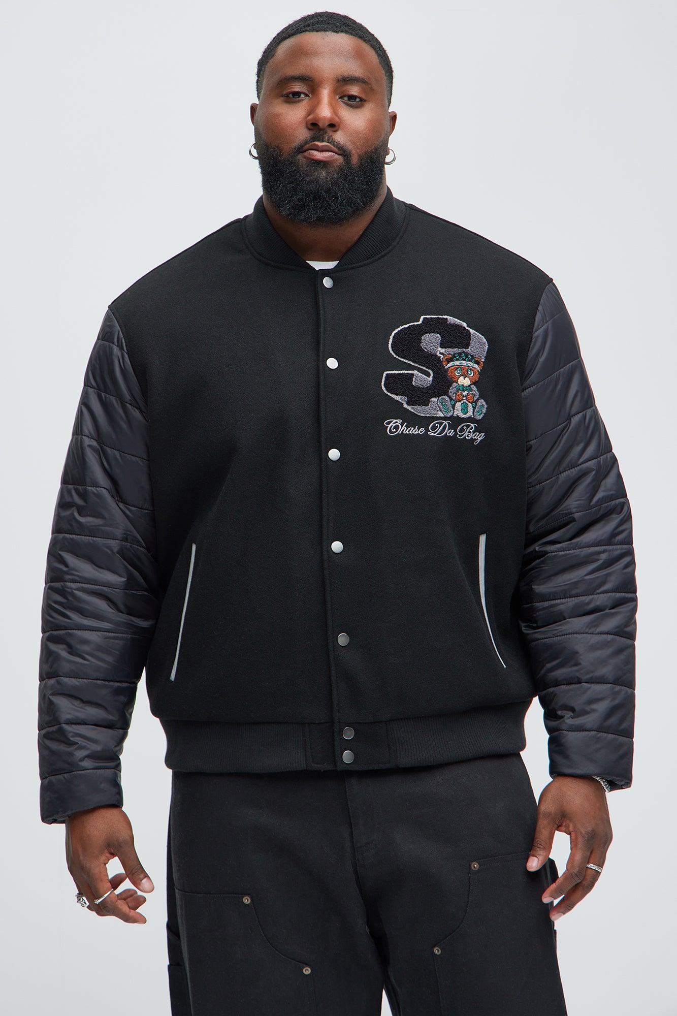 Chase A Bag Varsity Jacket - Black Product Image