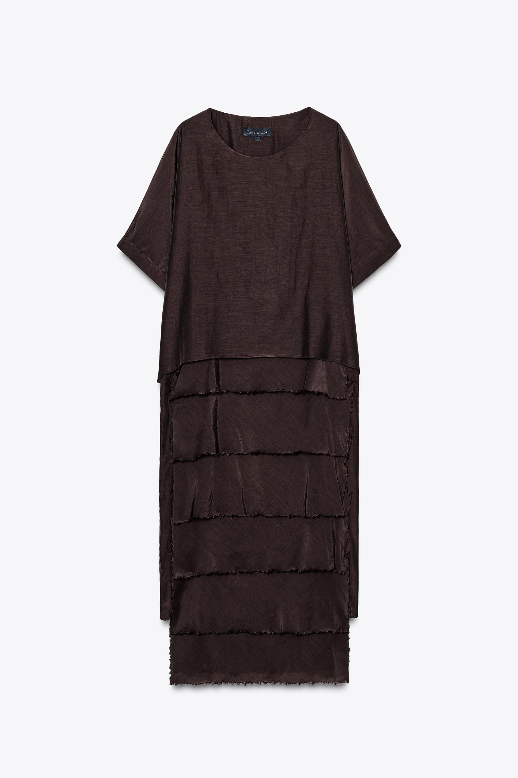 RUFFLED DRESS ZW COLLECTION Product Image