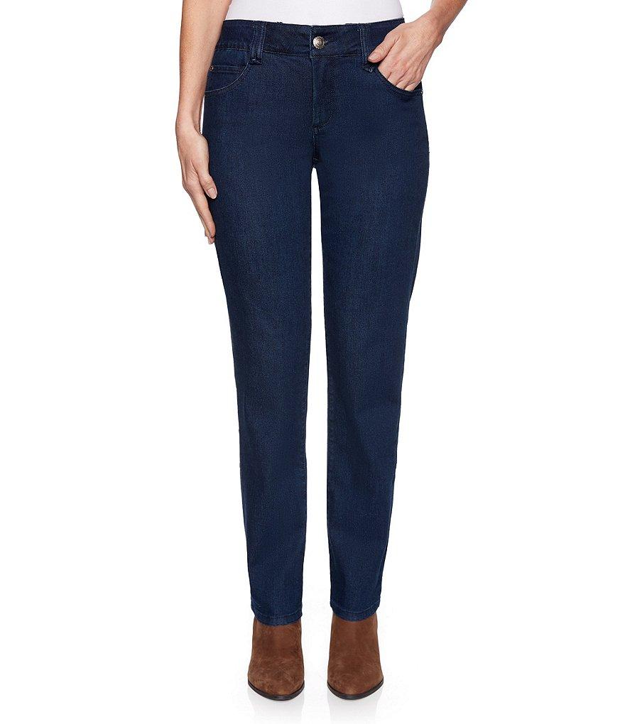 Ruby Rd. Soft Stretch Denim Straight Leg Jeans Product Image