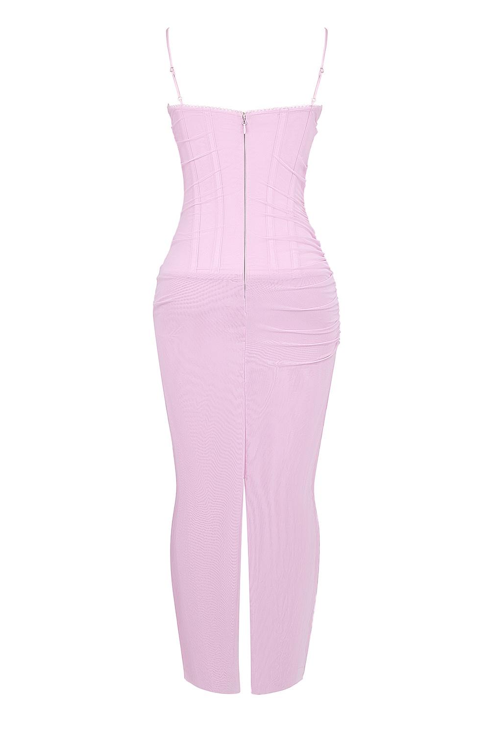 Nalini  cotton candy corset maxi dress - sale Product Image