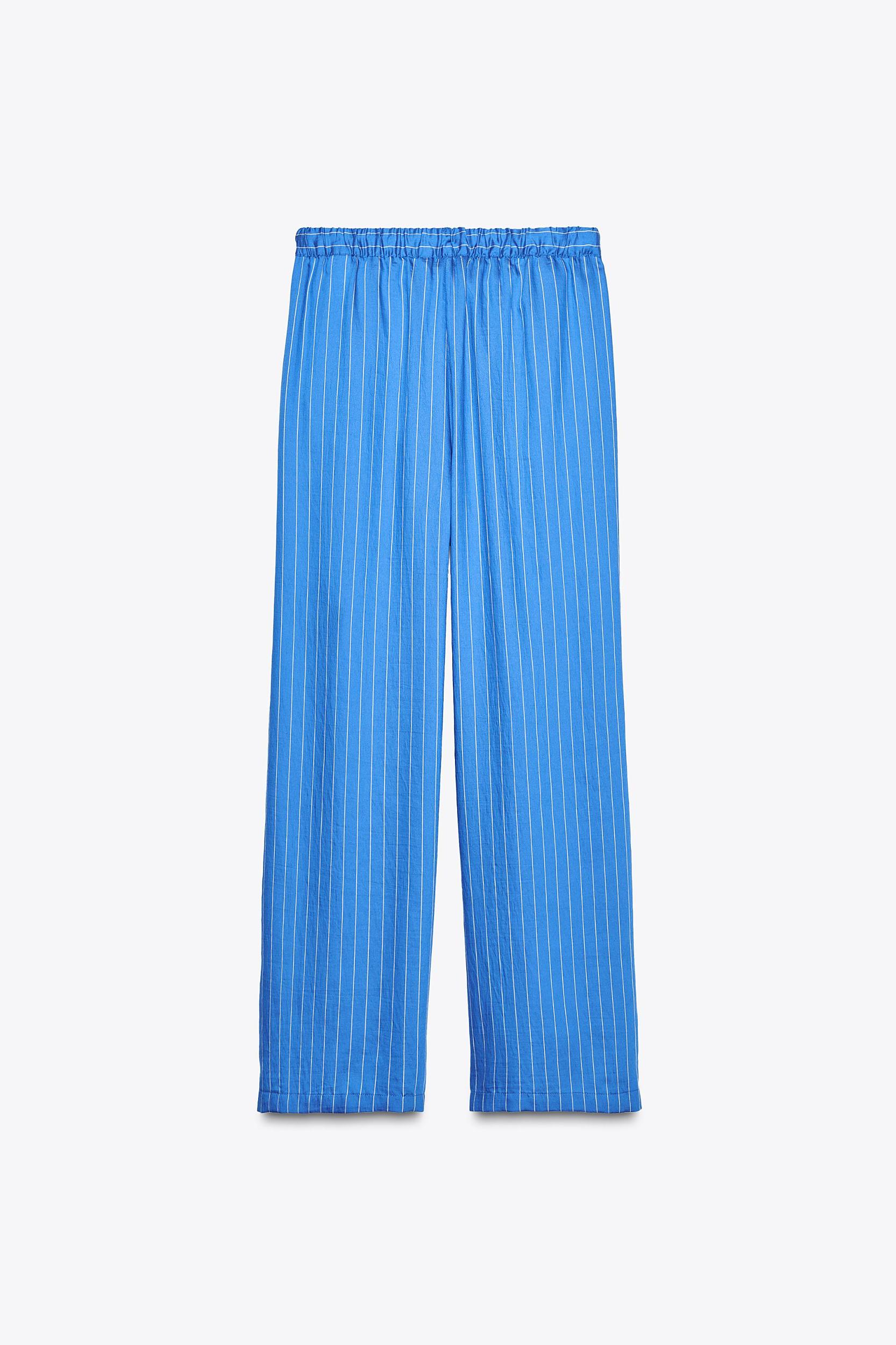 STRIPED PAJAMA PANTS ZW COLLECTION Product Image