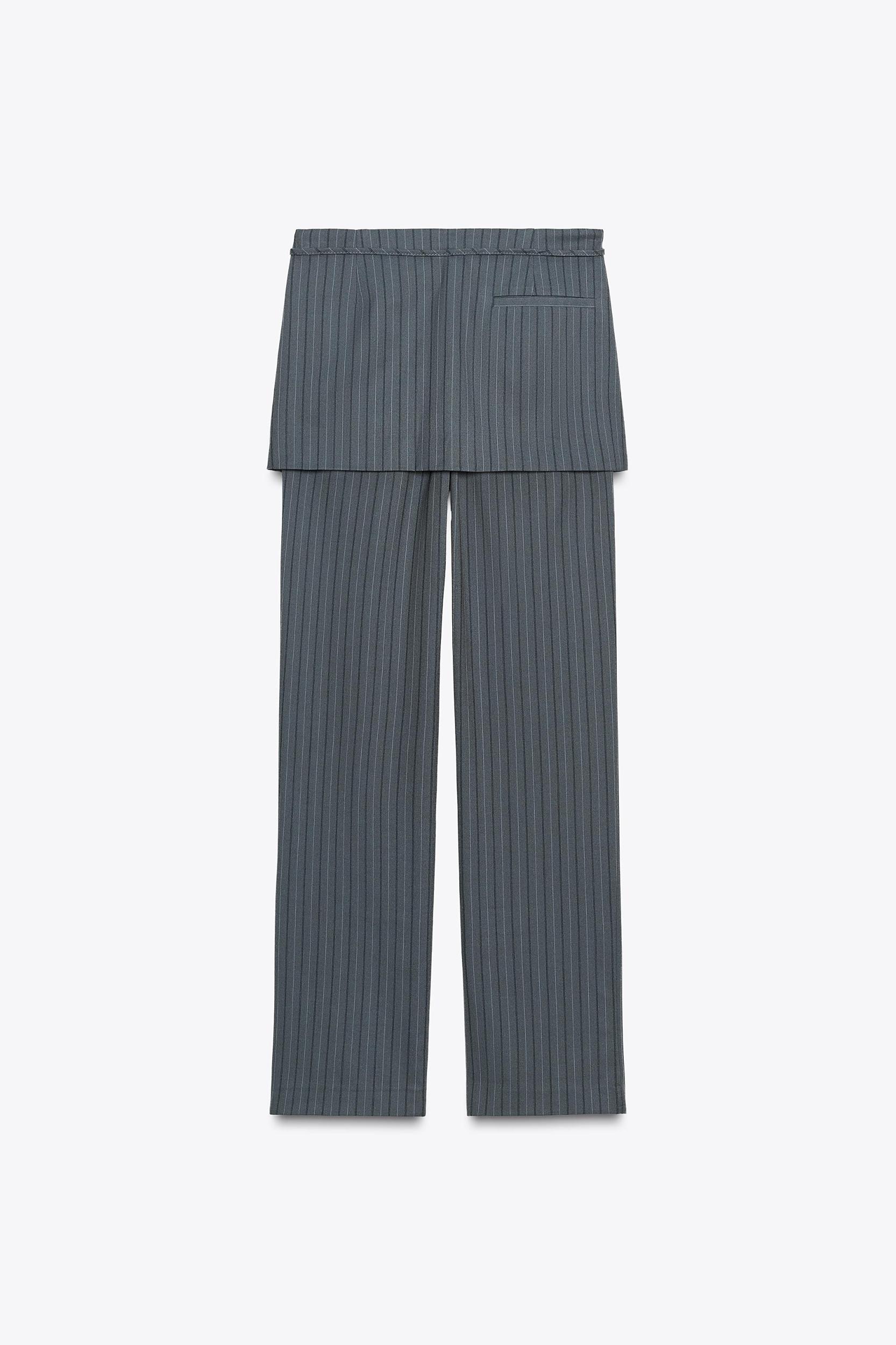PINSTRIPE SKIRT PANTS Product Image