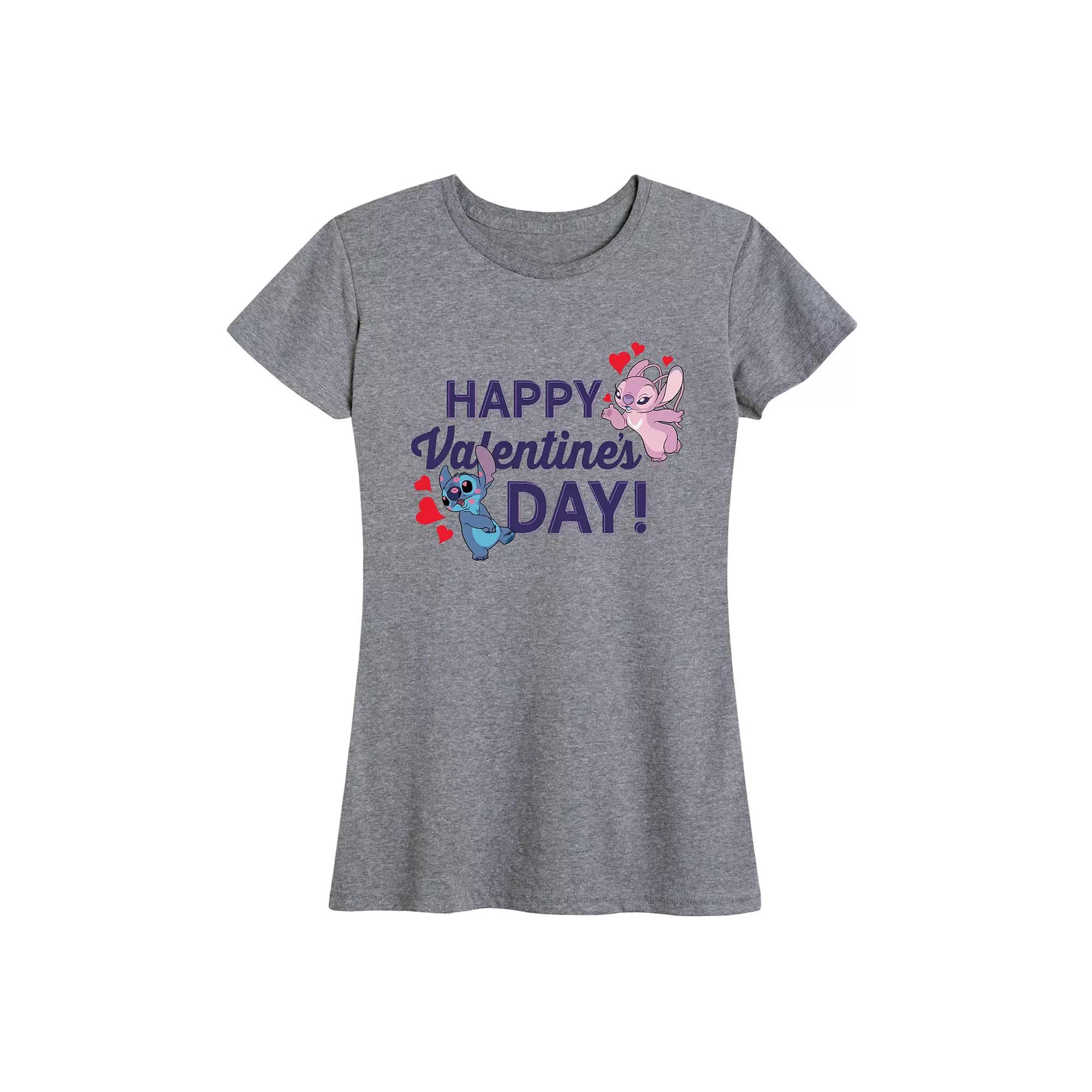 Disney's Lilo & Stitch Women's Valentine's Day Graphic Tee,  Product Image