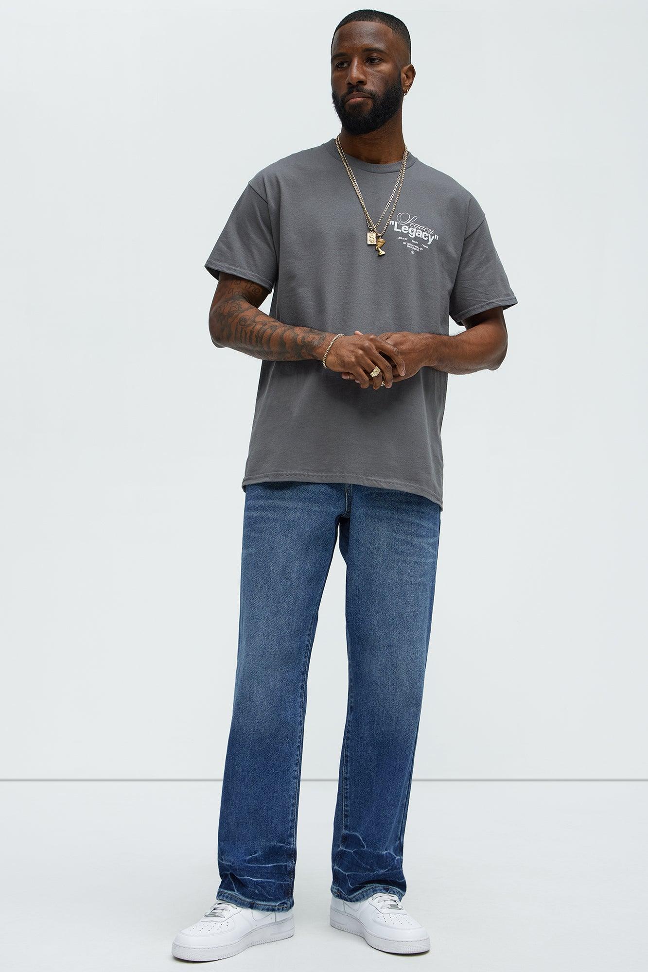 Call Me Over Straight Jeans - Medium Blue Wash Product Image