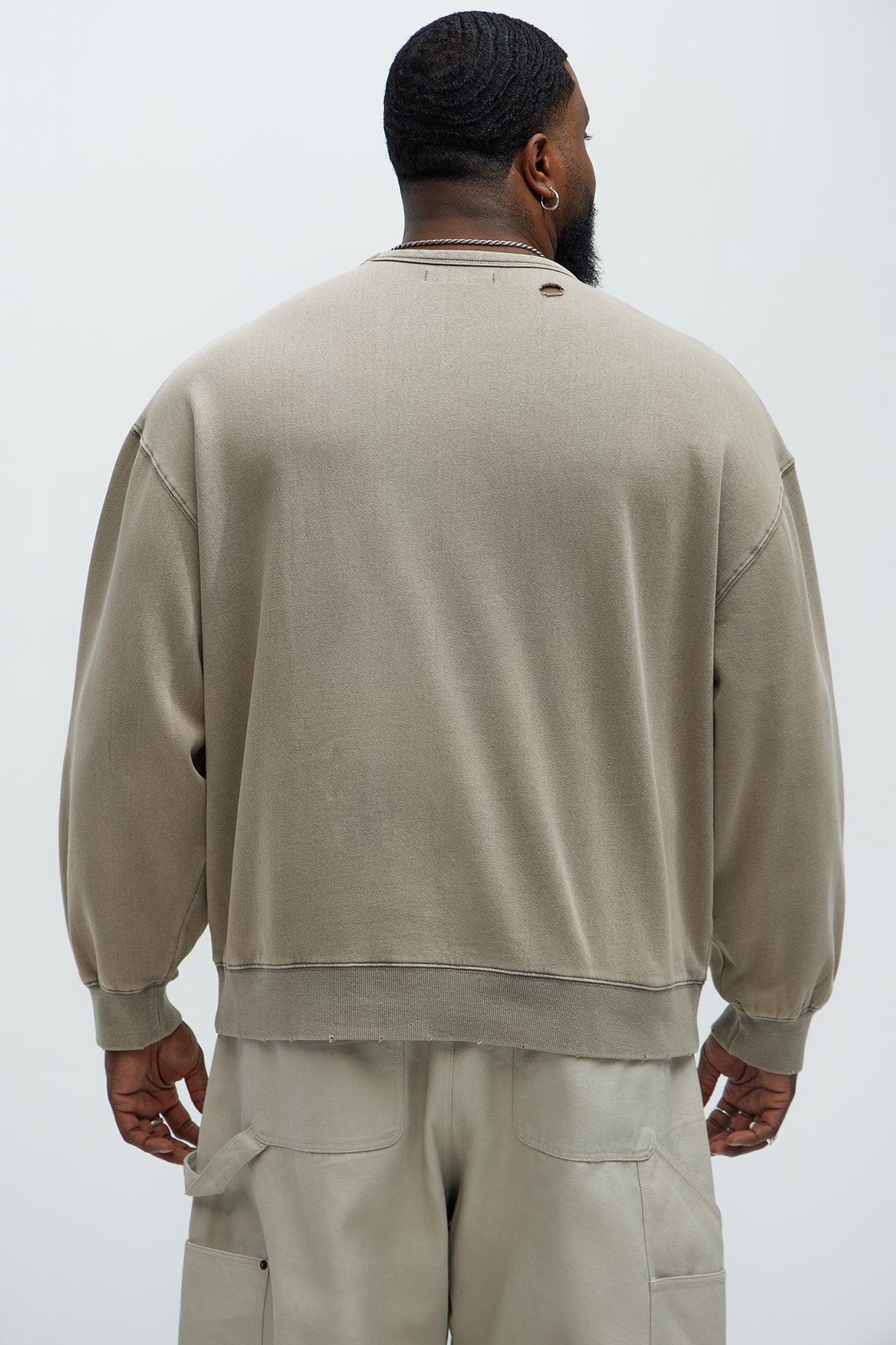 Perrie Crewneck Sweatshirt - Taupe Product Image