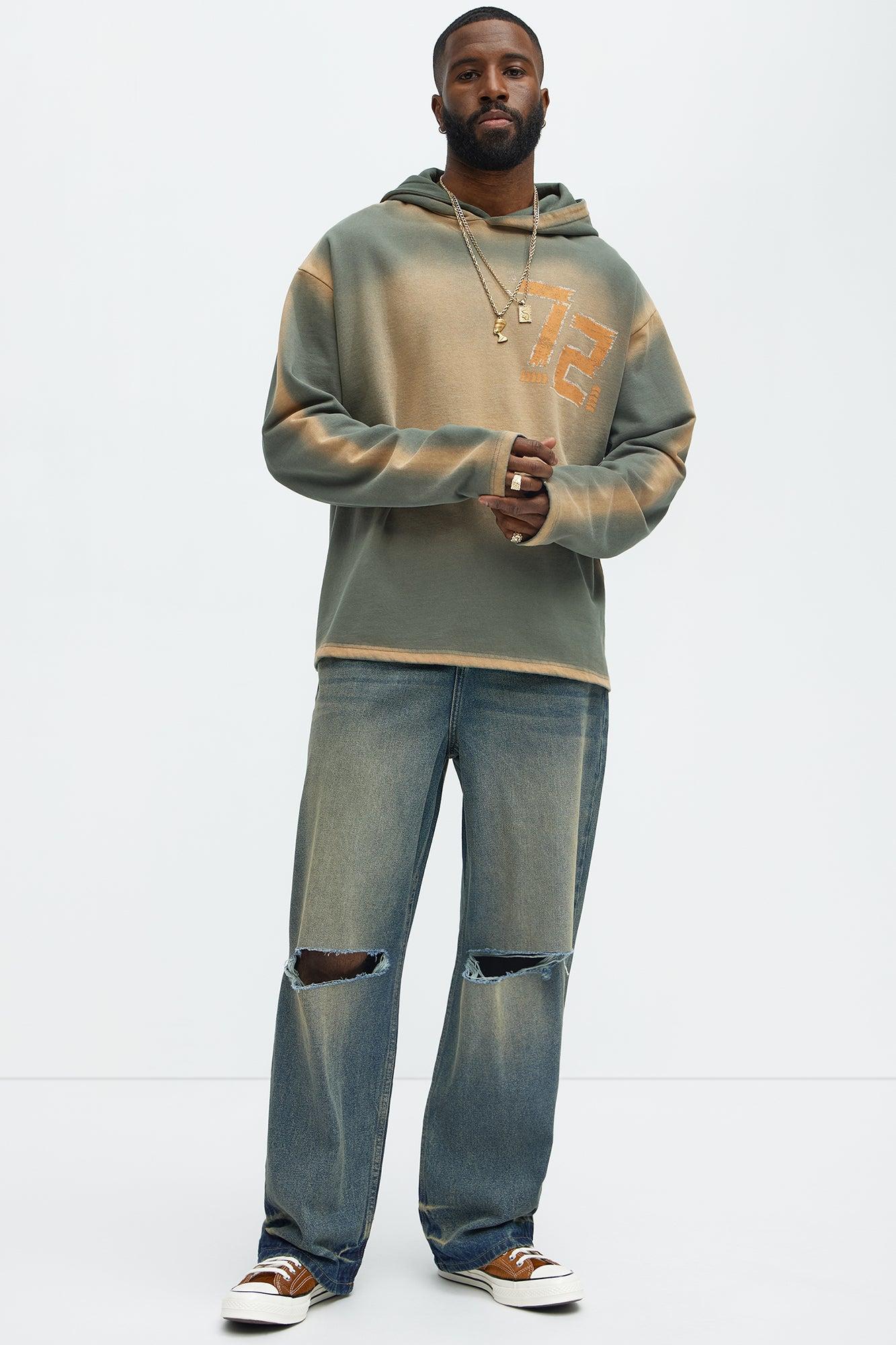 James Distressed Vintage Baggy Jeans - Vintage Blue Wash Product Image