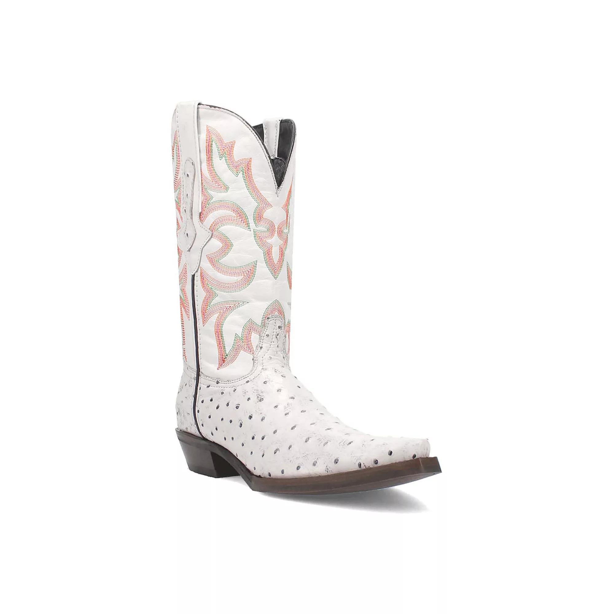 Dingo Outlaw Men's Leather Boots, Size: 8.5, White Product Image