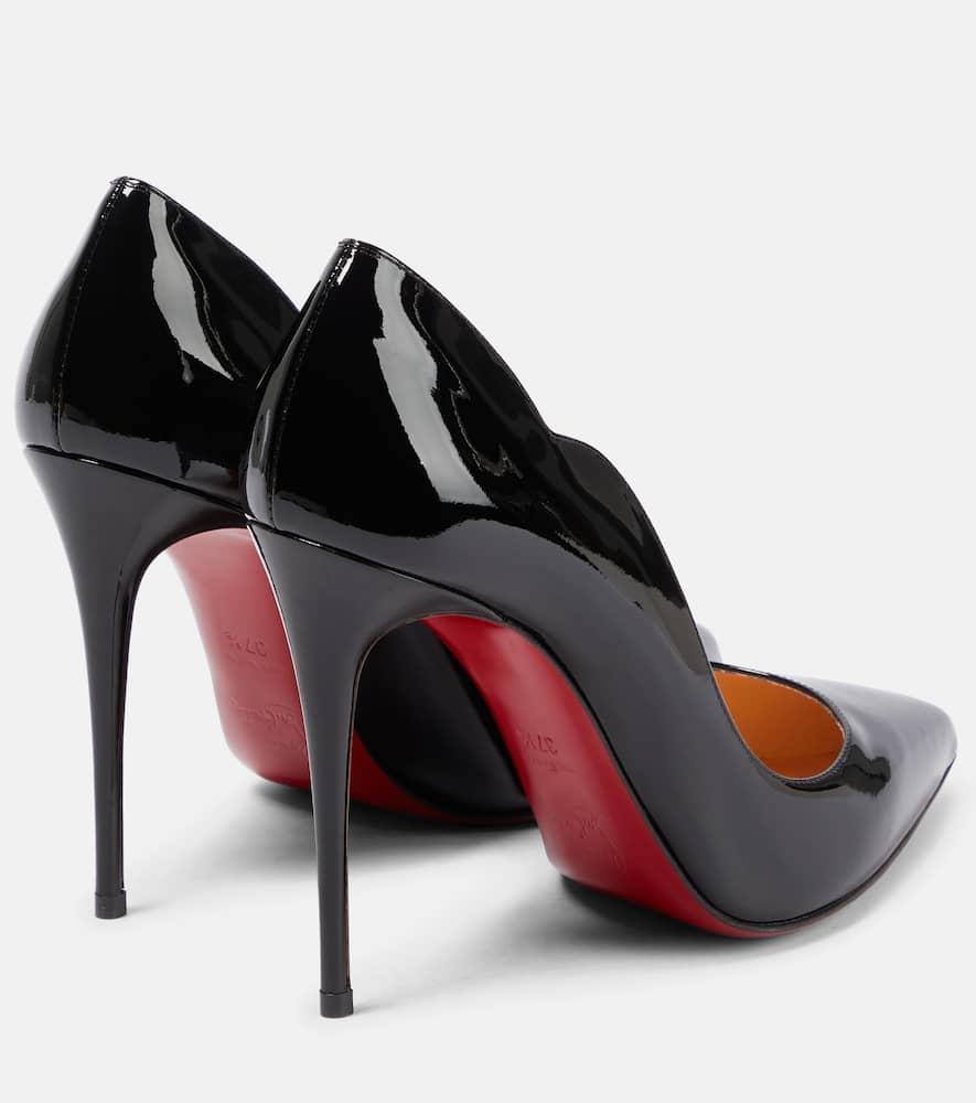 CHRISTIAN LOUBOUTIN Hot Chick Black Patent Leather Pumps Product Image