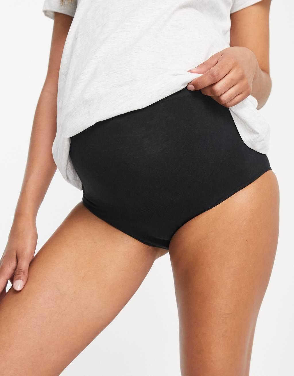 Mamalicious maternity 2 pack high waist control briefs Product Image