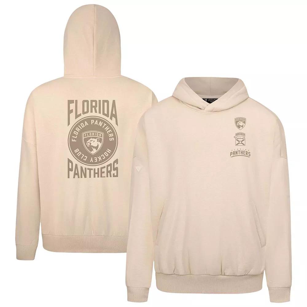 Men's Levelwear Cream Florida Panthers Contact Stamp Pullover Hoodie,  Product Image