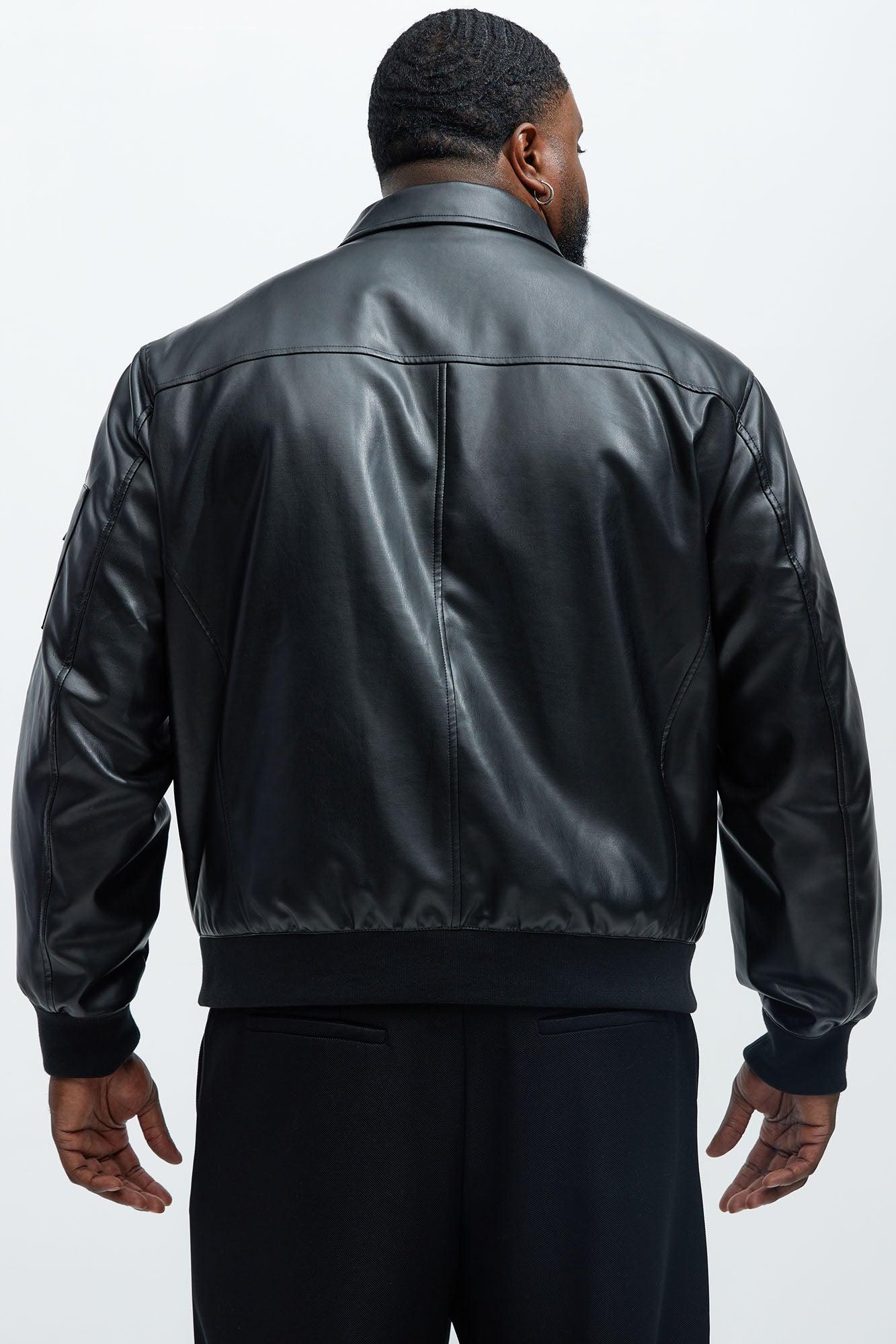 Austin Cargo Varsity Jacket - Black Product Image