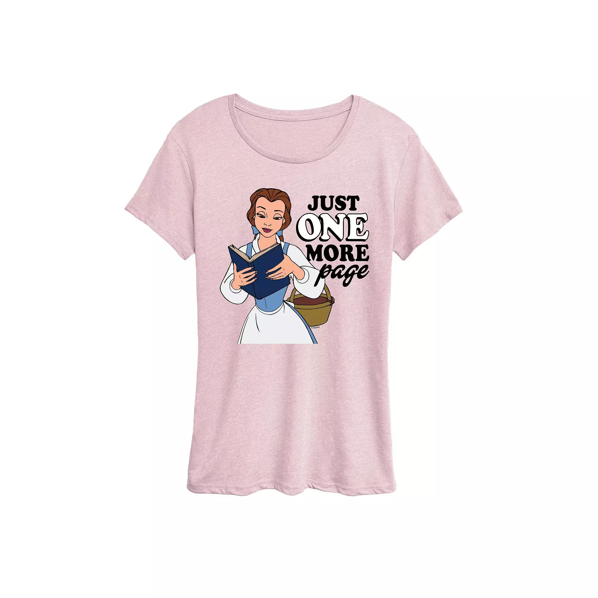 Disney Princess Belle Women's One More Page Graphic Tee, Girl's,  Product Image