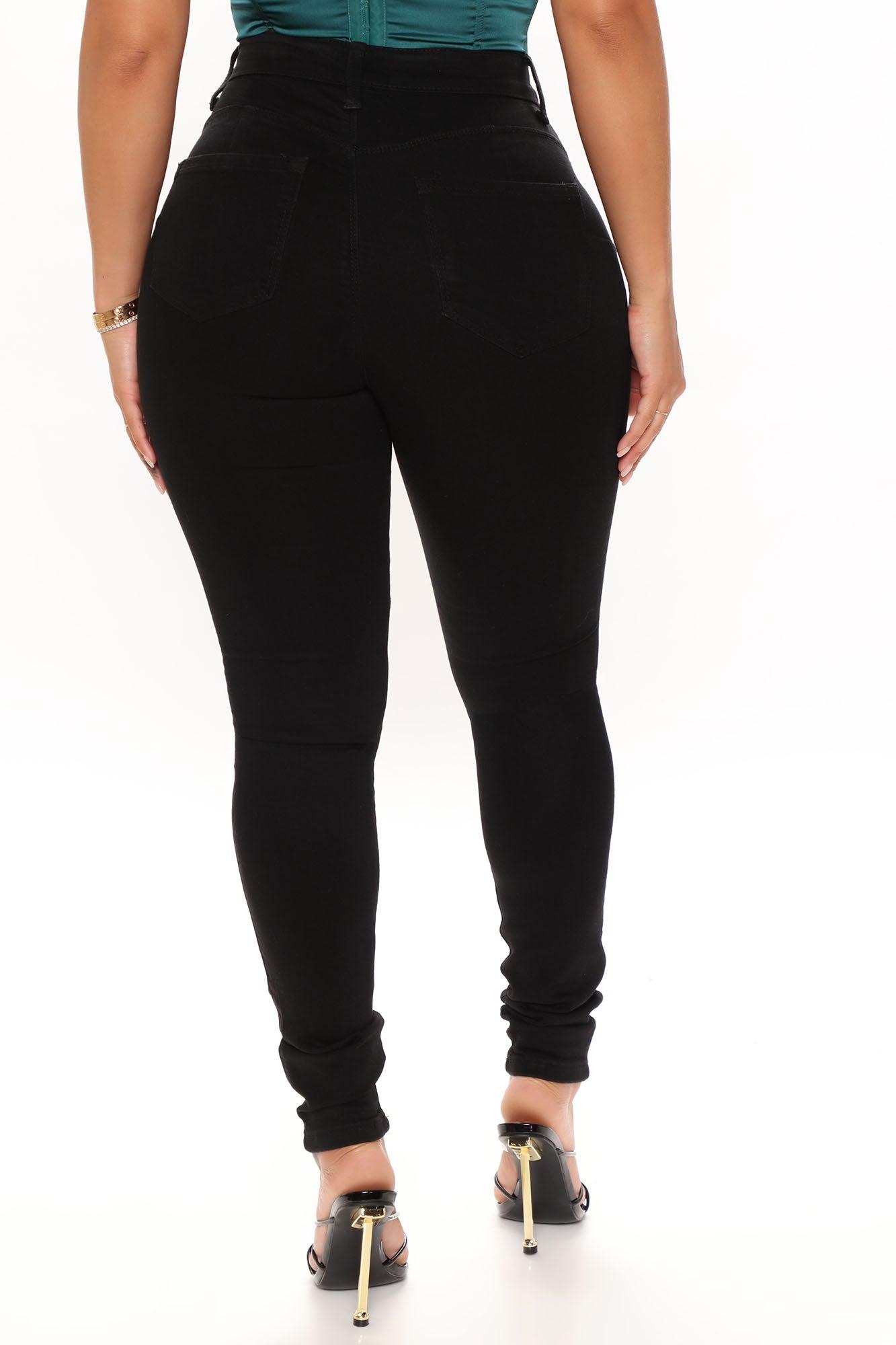 Classic Beauty Booty Lifter Skinny Jeans - Black Product Image
