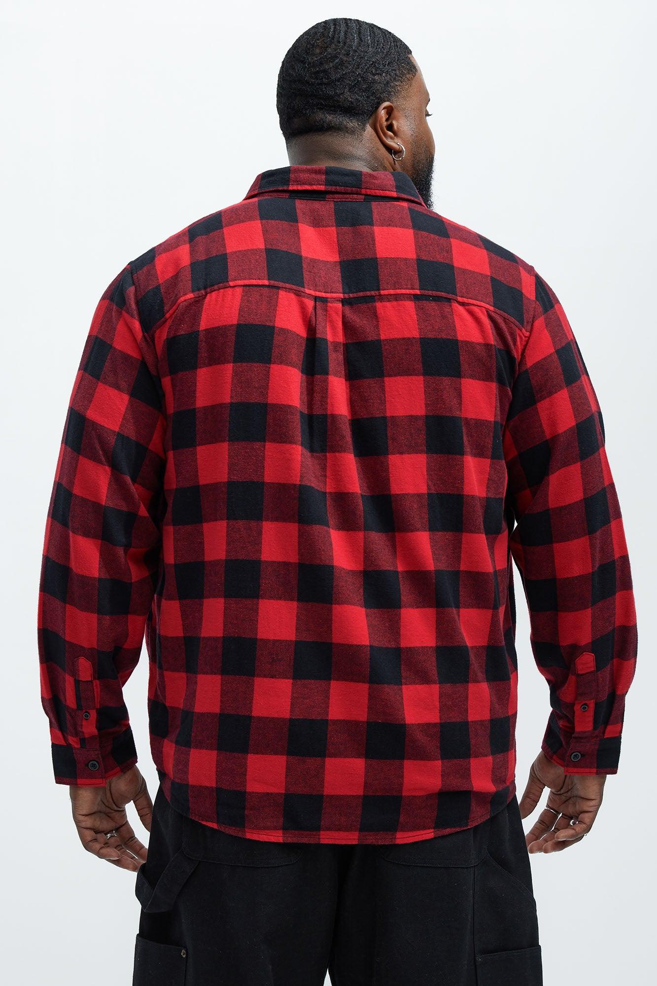 Neponset Flannel Shirt - Red/Black Product Image