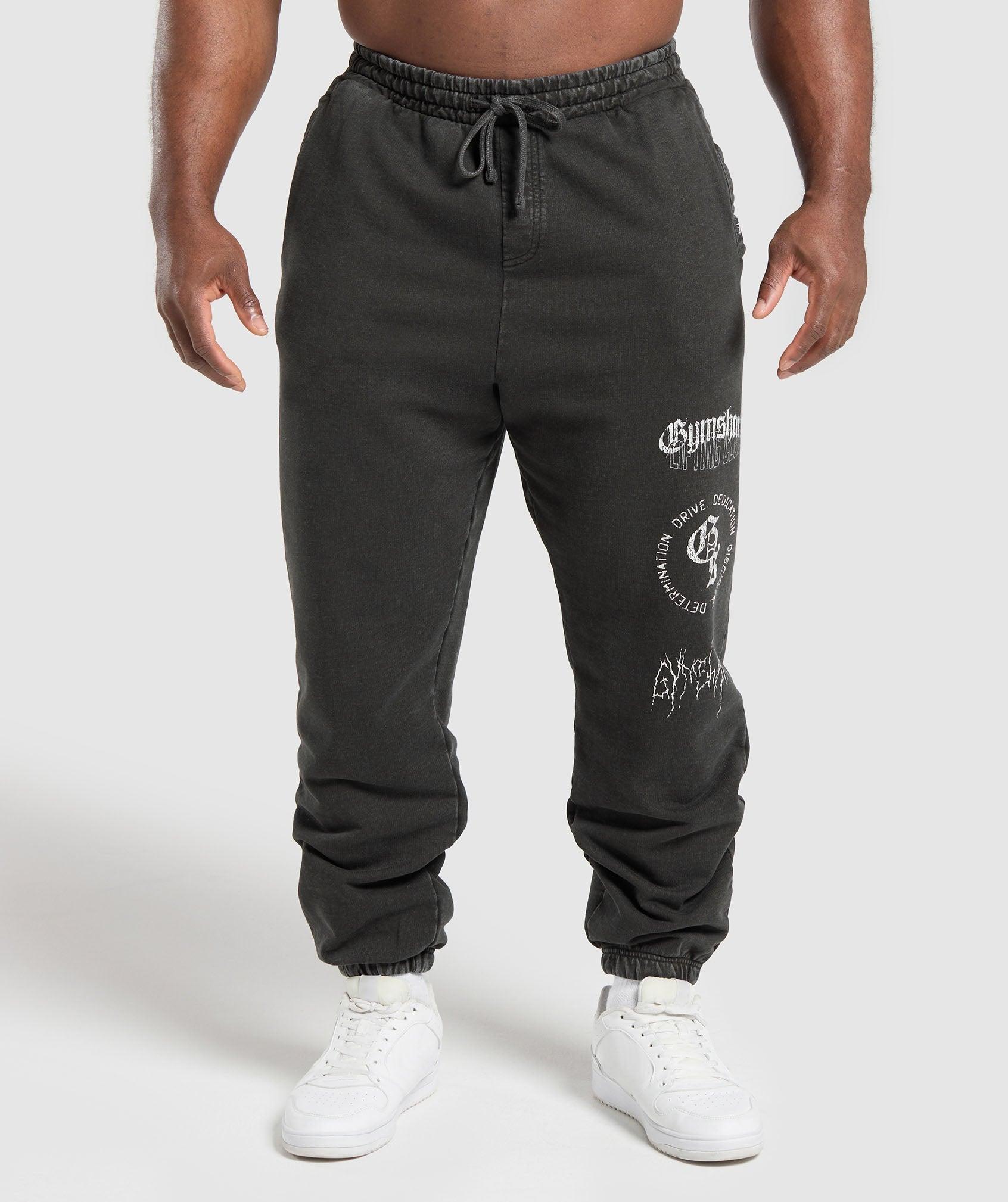 Distressed Graphic Joggers Product Image