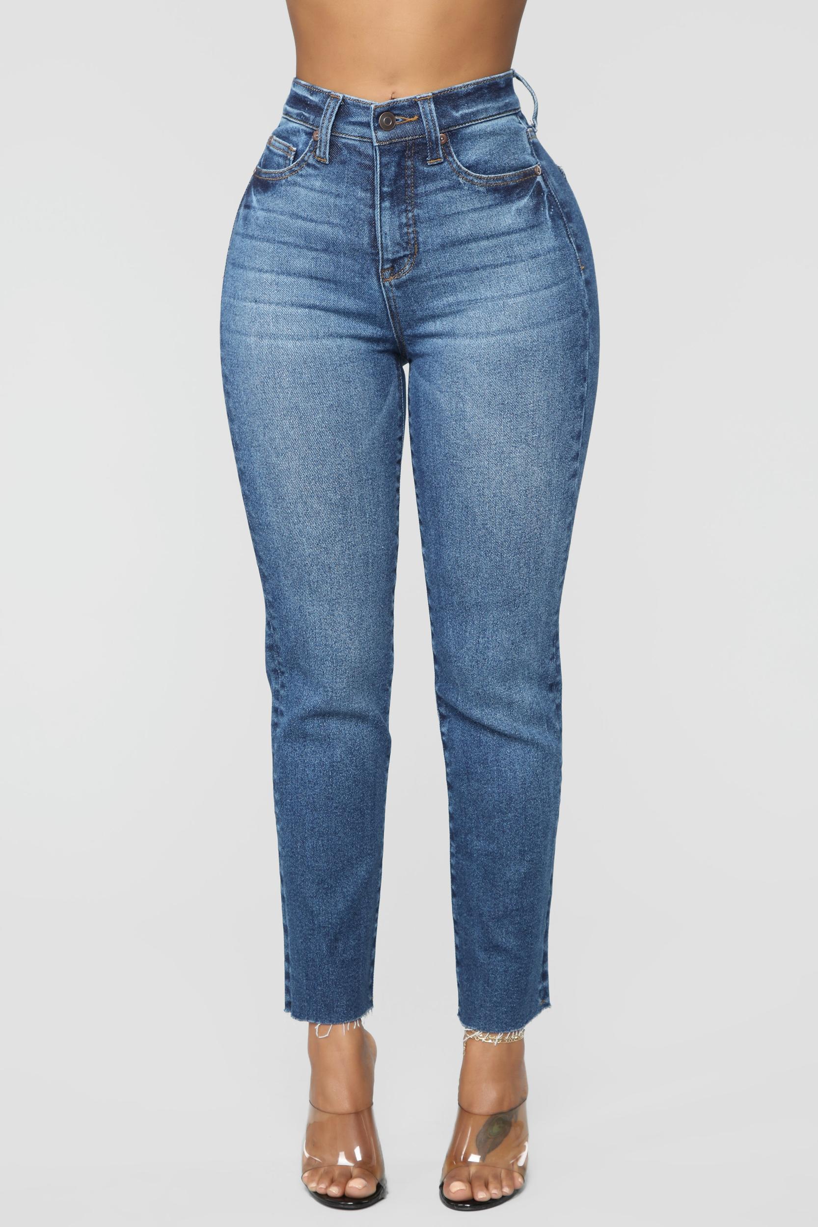 Burning Love High Rise Mom Jeans - Medium Blue Wash Product Image