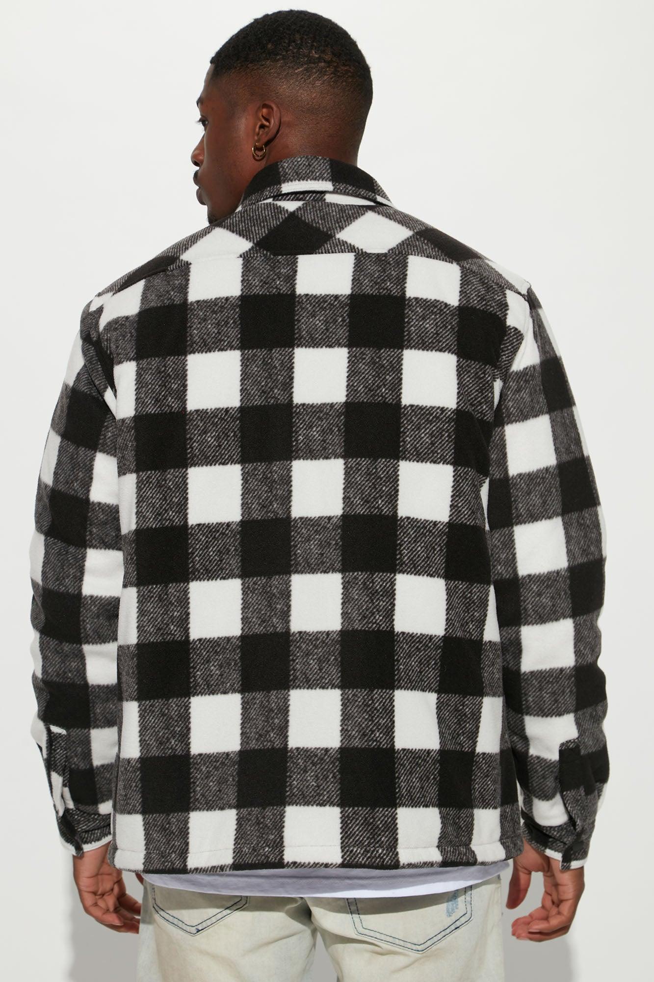Lumber Flannel Shacket - Black/combo Product Image