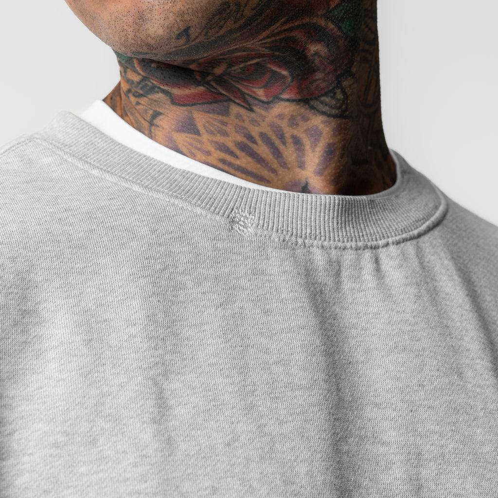 0861. Tech Essential™ Distressed Crewneck - Heather Grey Product Image