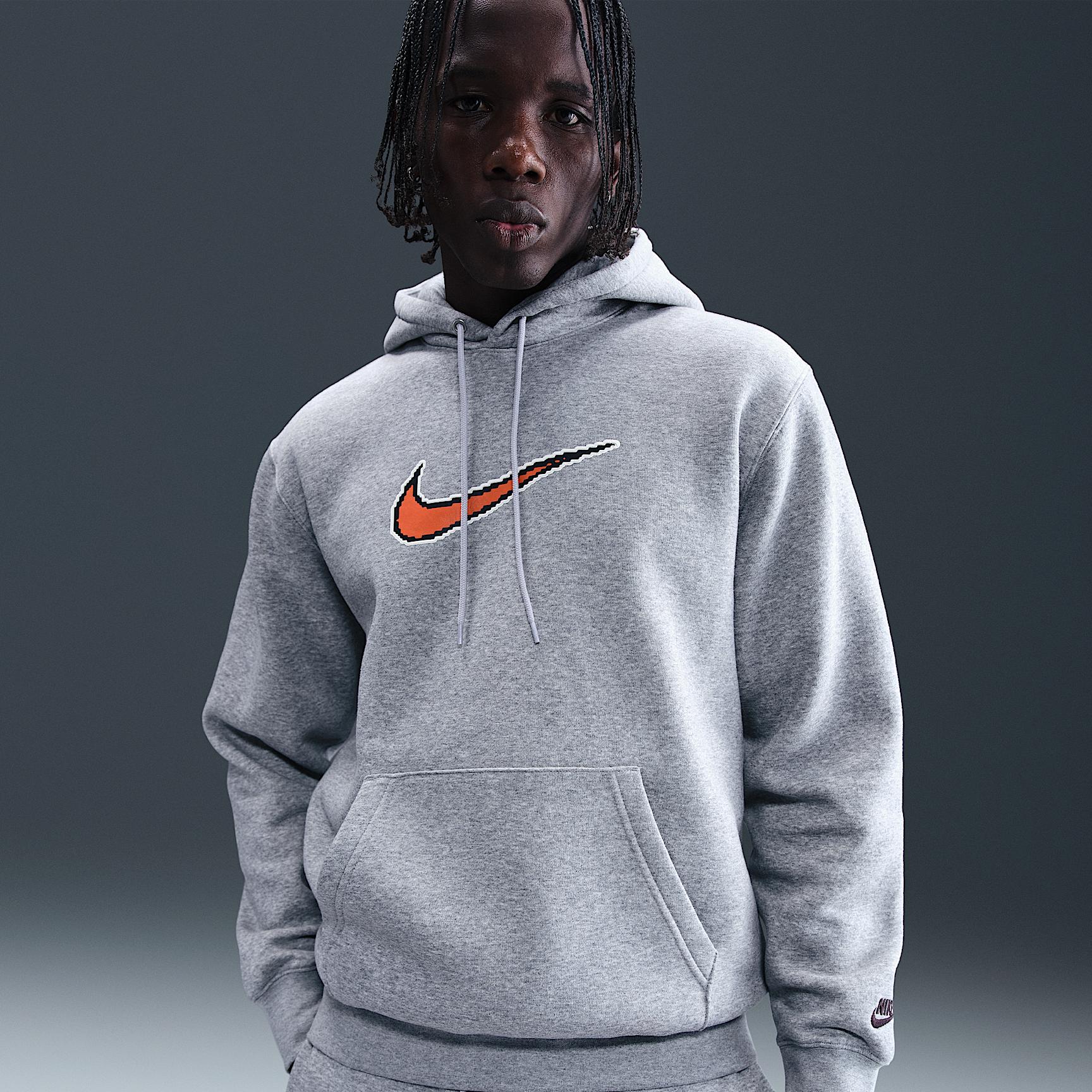 Mens Nike Sportswear Club Fleece Hoodie | HV1246-010 Product Image