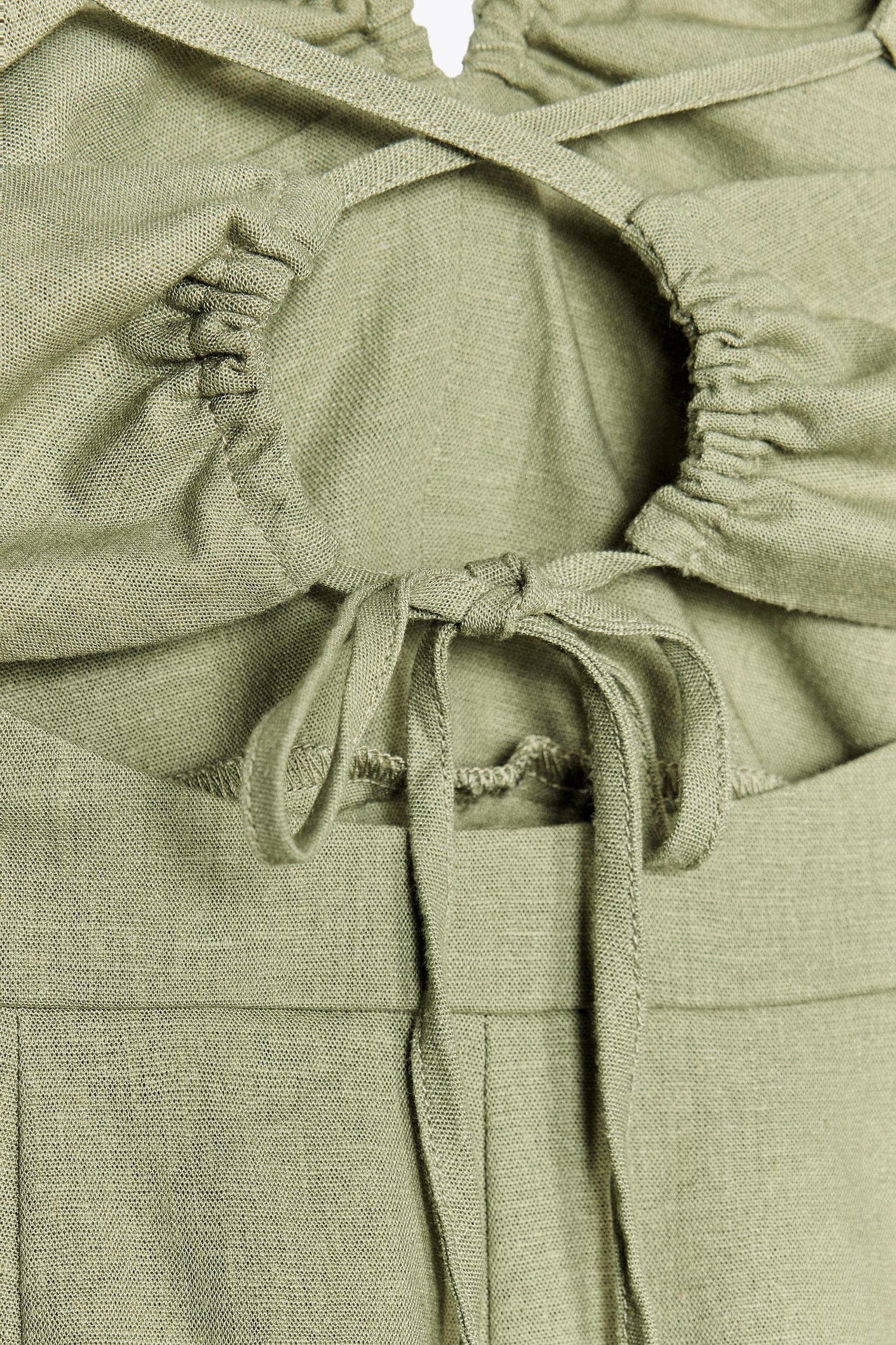 LINEN MIDI DRESS Product Image