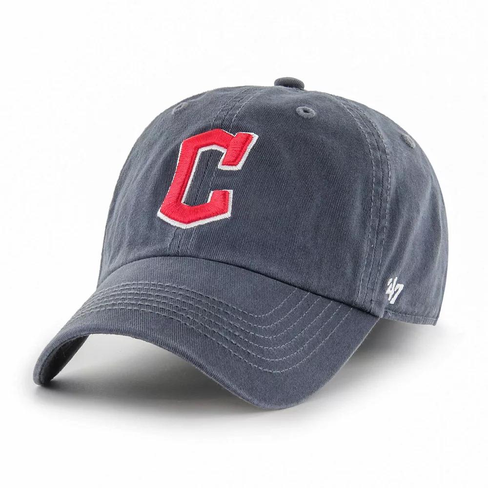 Men's '47 Navy Cleveland Guardians Franchise Logo Fitted Hat, Size: 2XL, Grd Blue Product Image