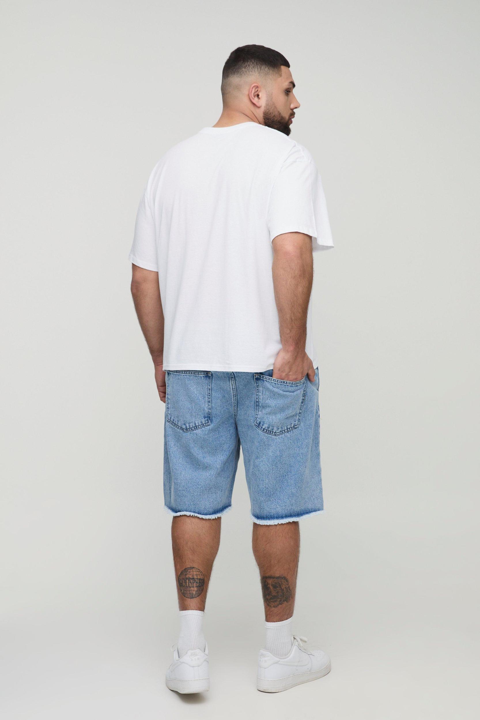 Plus Oversized California Over The Seam Varsity Print T-Shirt | boohooMAN USA Product Image