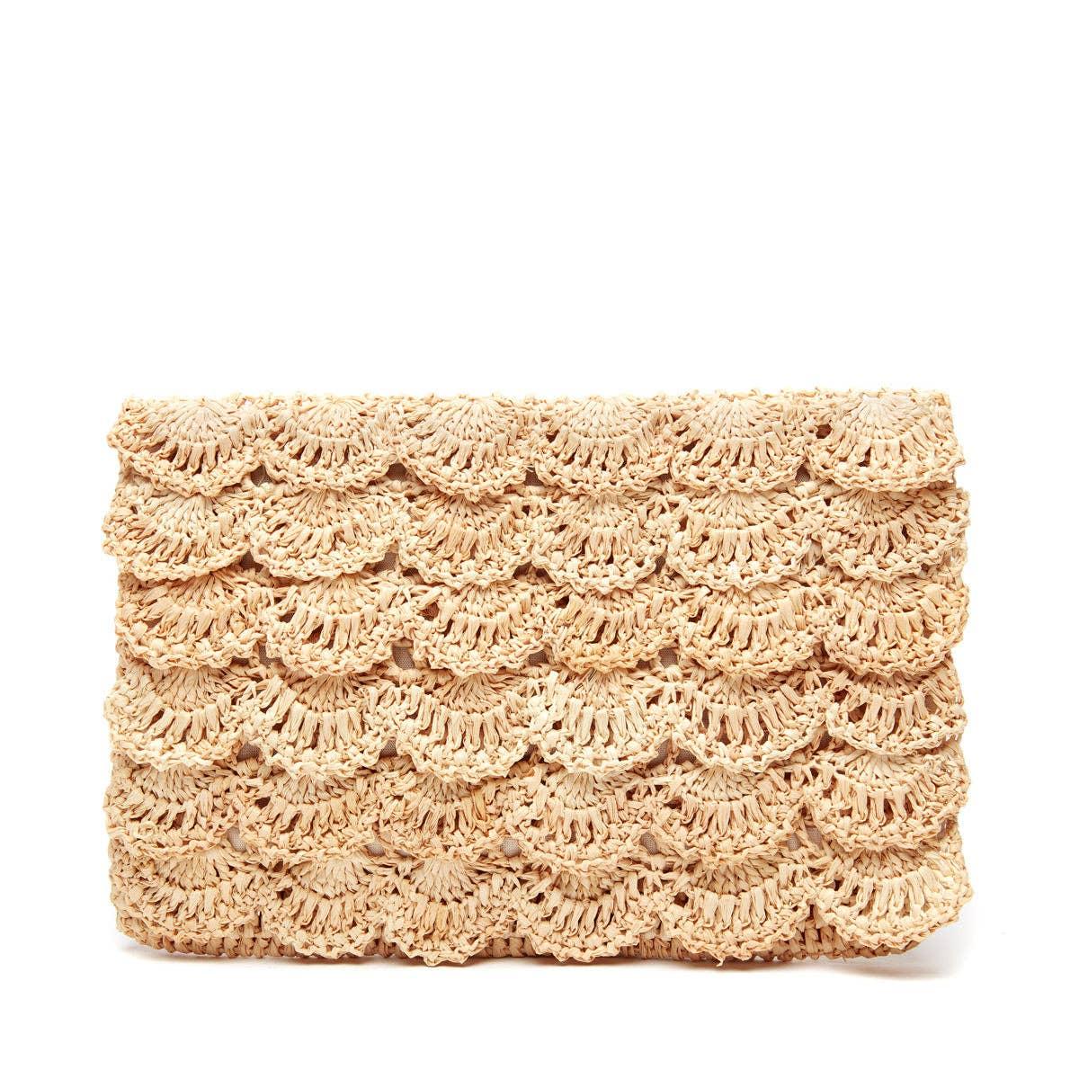 Mar Y Sol Lizzie Clutch in Natural Product Image
