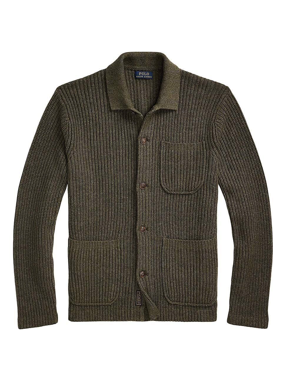 Mens Plaid Wool-Blend Shirt Product Image