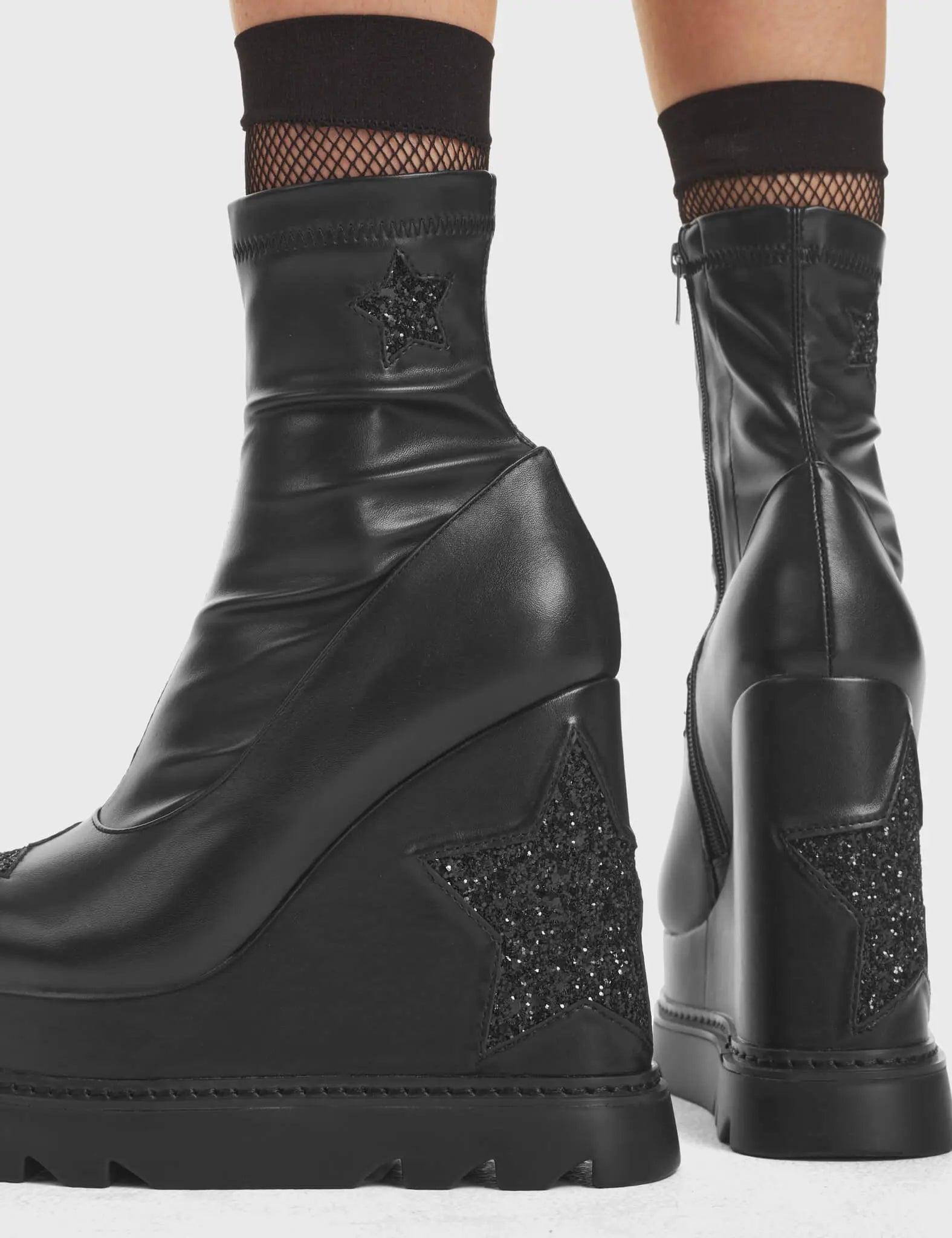 Hands Down Chunky Platform Ankle Boots Product Image