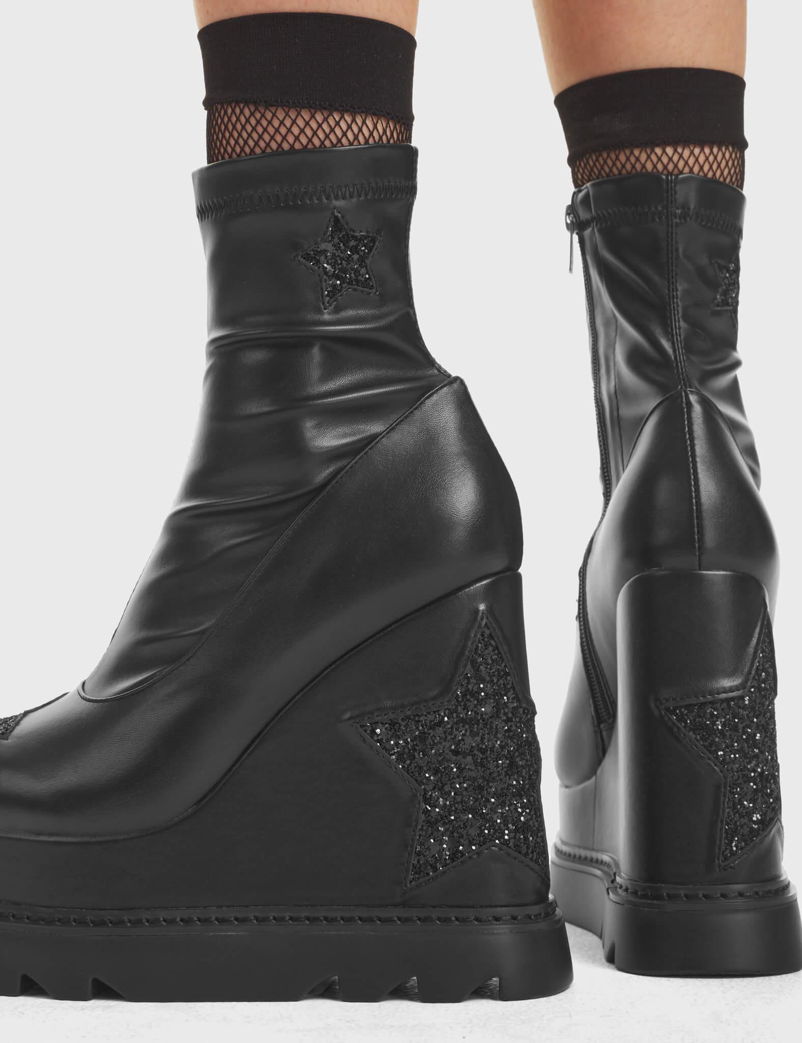 Hands Down Chunky Platform Ankle Boots Product Image