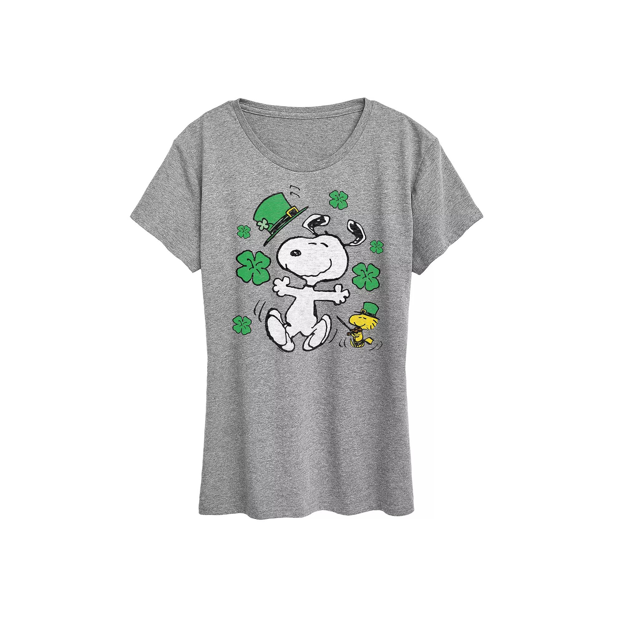 Women's Peanuts Snoopy St. Patrick's Day Graphic Tee,  Product Image