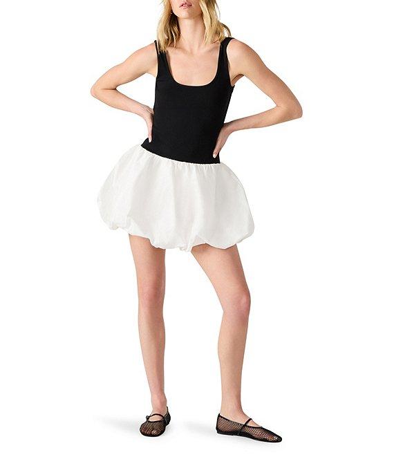 Steve Madden Linnea Scoop Neck Bubble Skirt Mini Dress Product Image