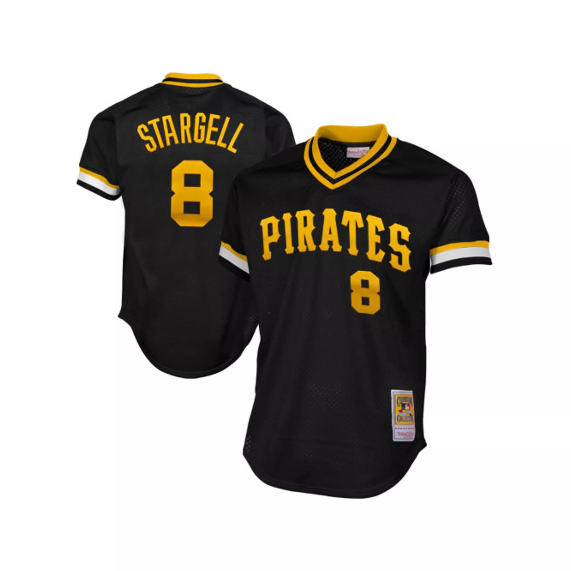Men's Mitchell & Ness Willie Stargell Black Pittsburgh Pirates 1982 Authentic Cooperstown Collection Mesh Batting Practice Jersey,  Product Image