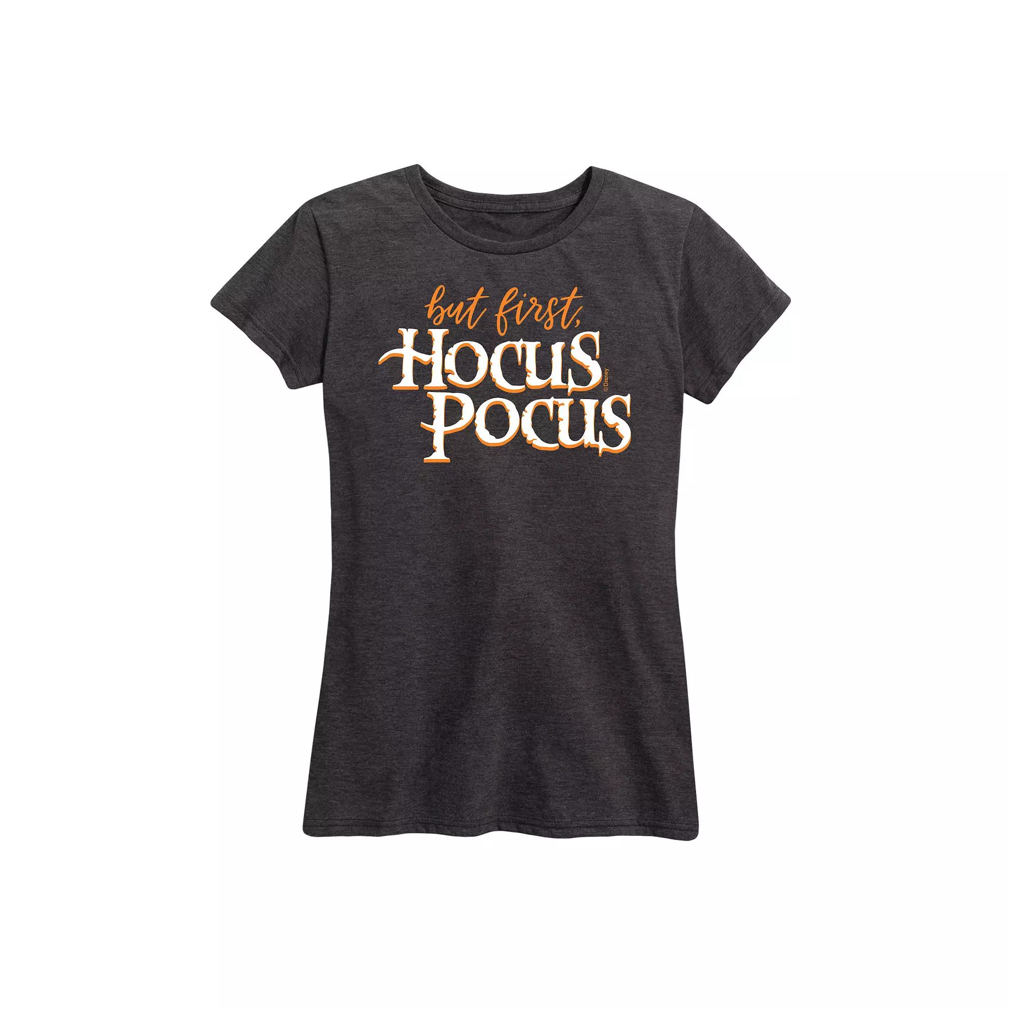Disney's Hocus Pocus Women's But First Hocus Pocus Graphic Tee, Girl's,  Product Image