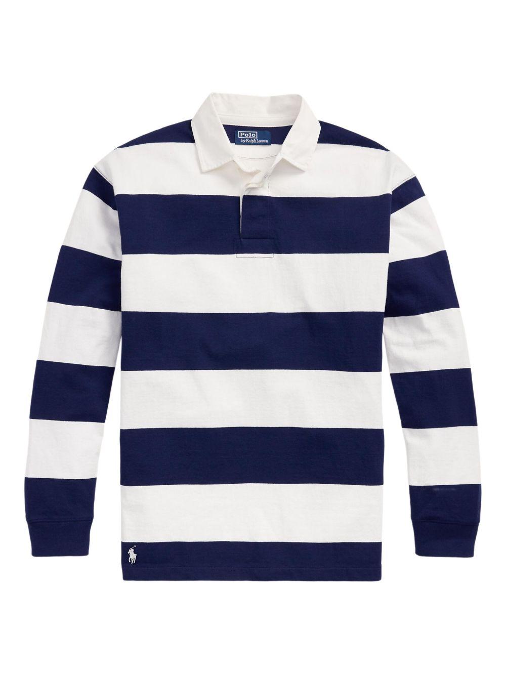 striped polo shirt Product Image