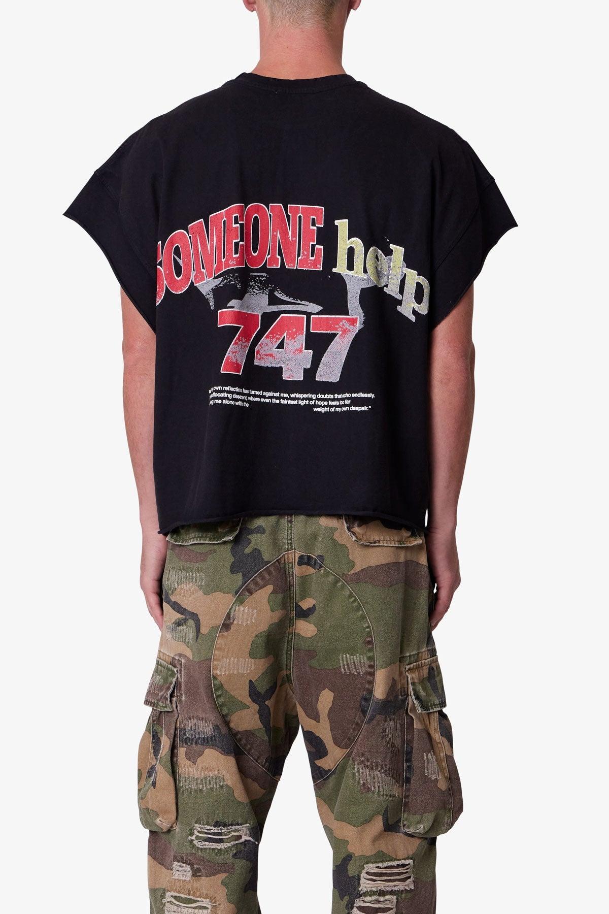 Snake Cutoff Tee - Vintage Black Product Image