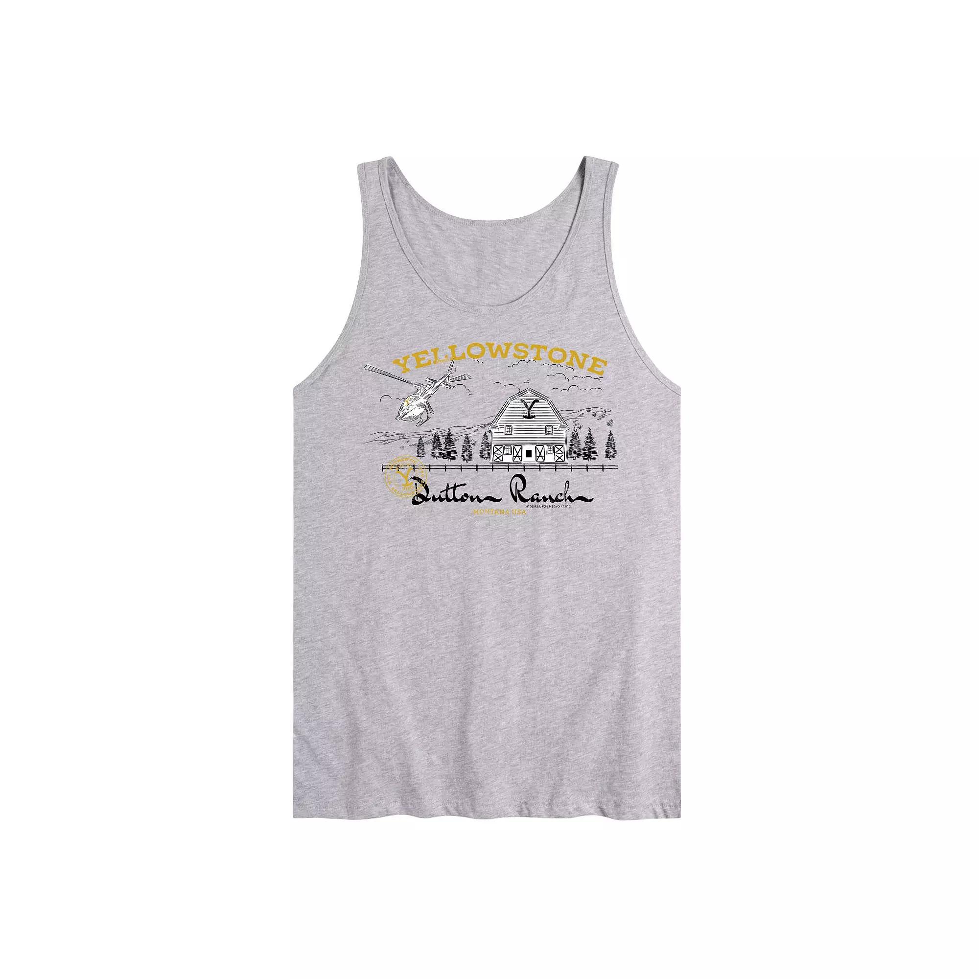 Men's Yellowstone Dutton Ranch Graphic Tank Top,  Product Image
