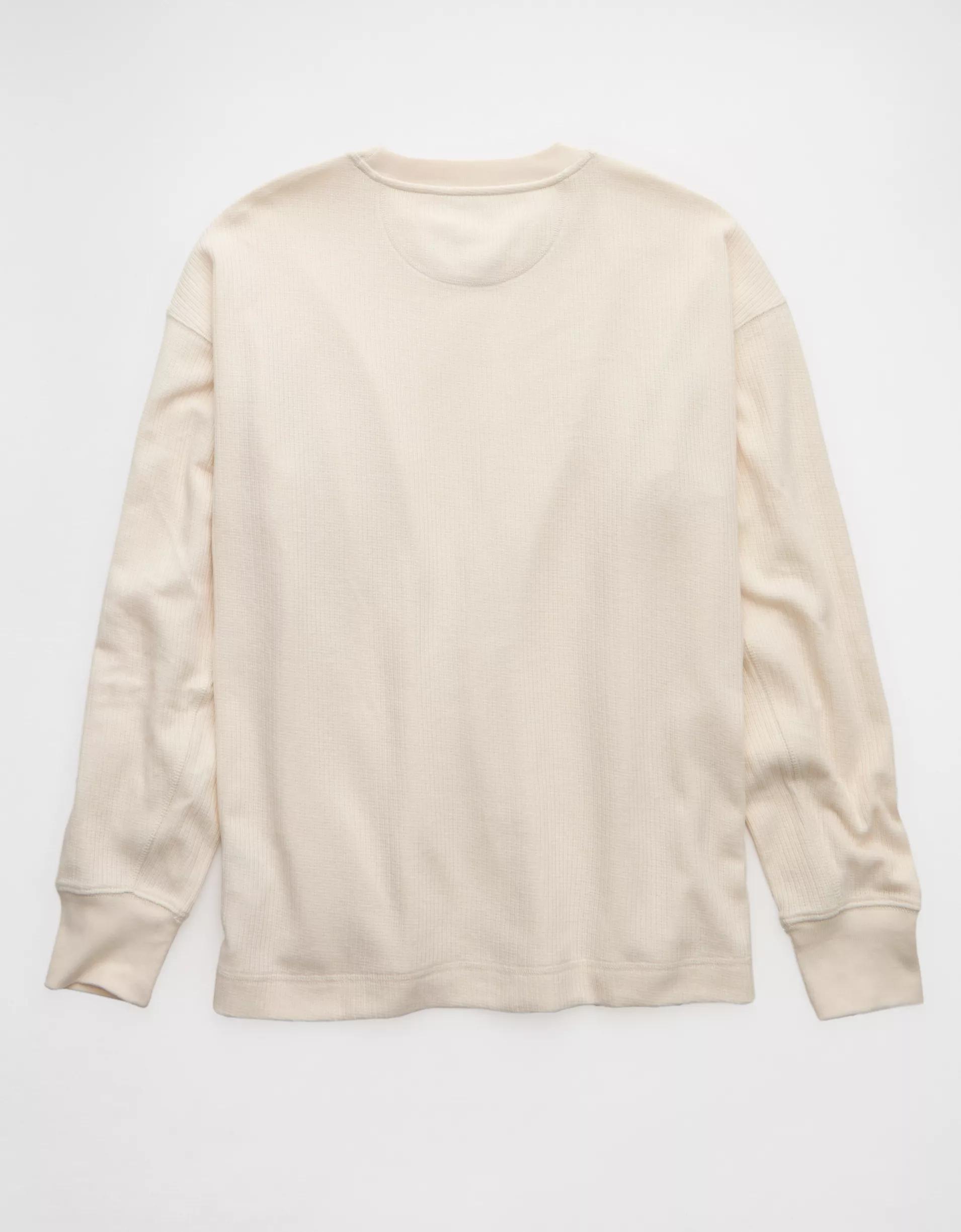 AE Boxy Washed Thermal Shirt Product Image