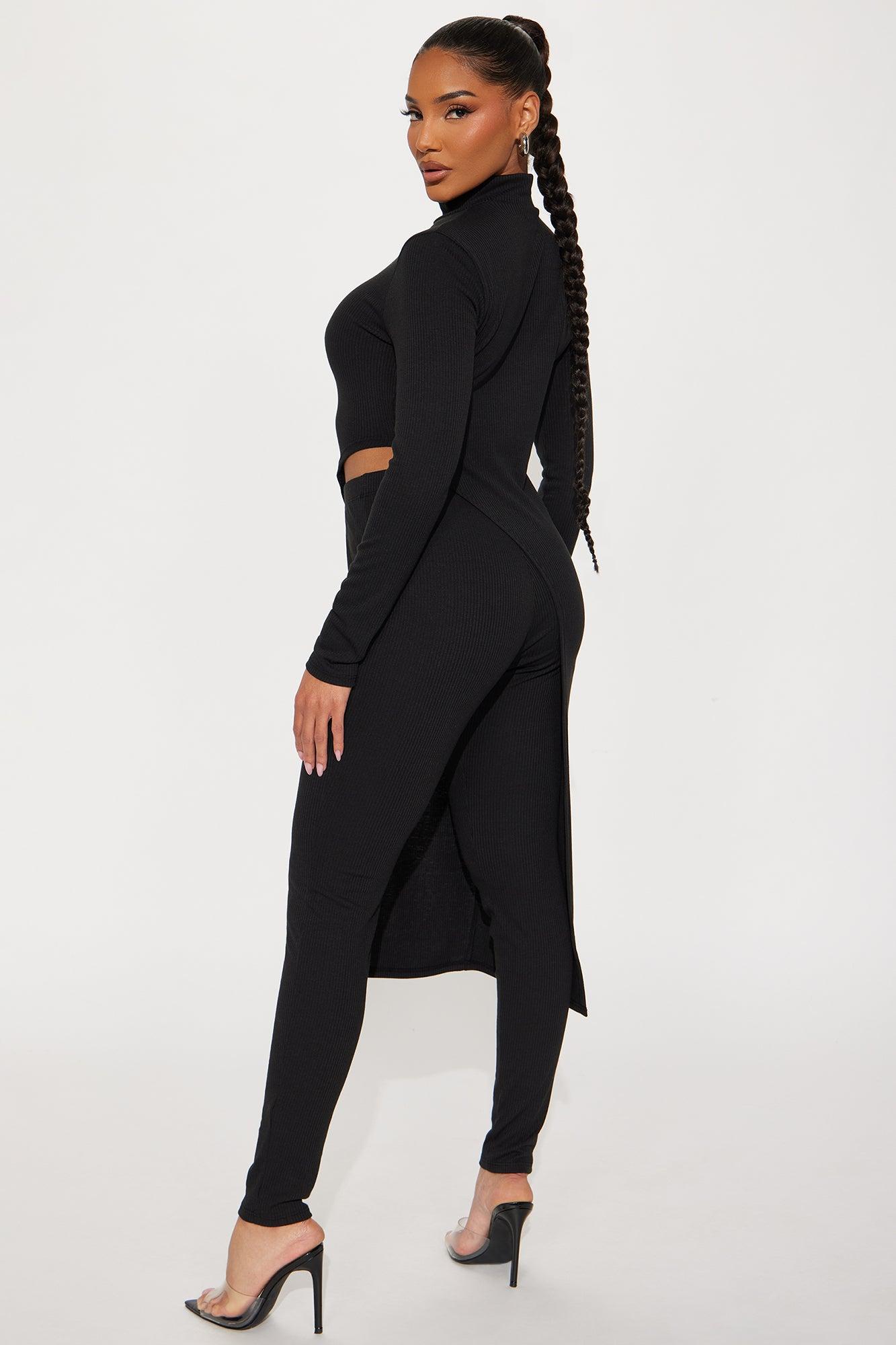 Watch Out For Her Legging Set - Black Product Image