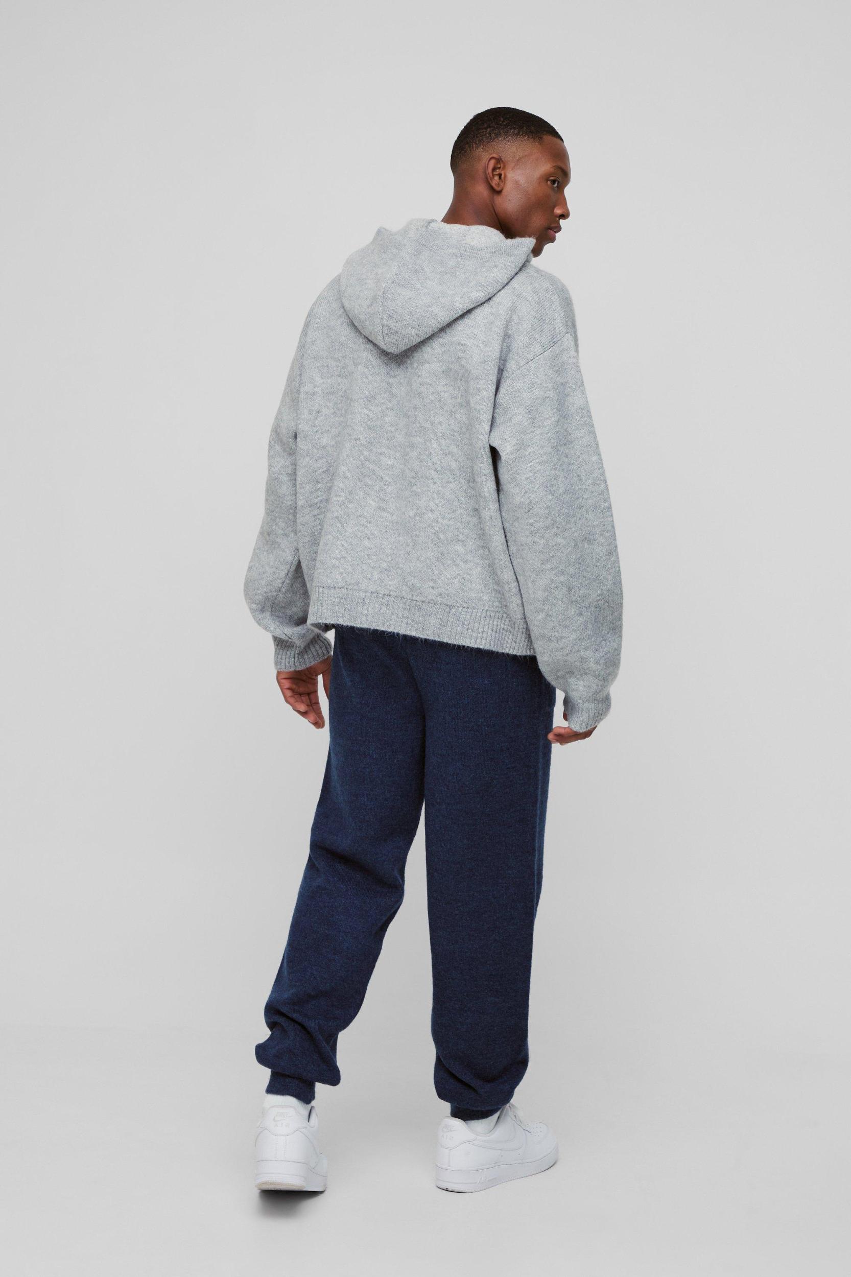 Regular Fit Cuffed Knit Sweatpants | boohooMAN USA Product Image