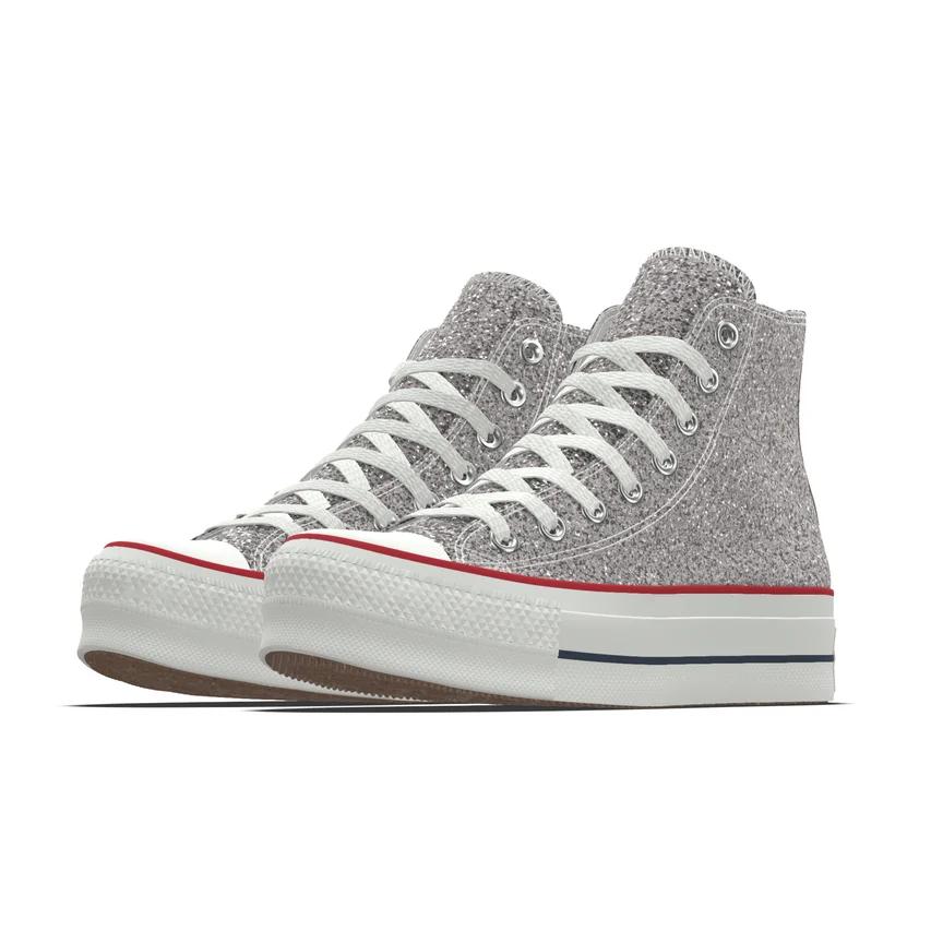 Custom Chuck Taylor All Star Lift Platform Glitter By You Product Image