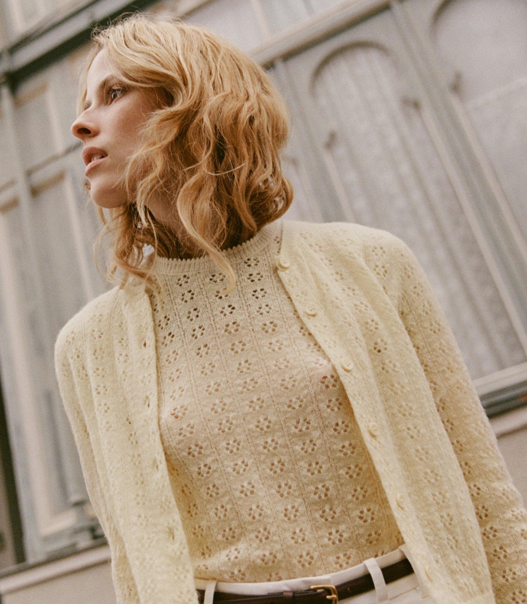 MONICA SWEATER -- VANILLA Product Image